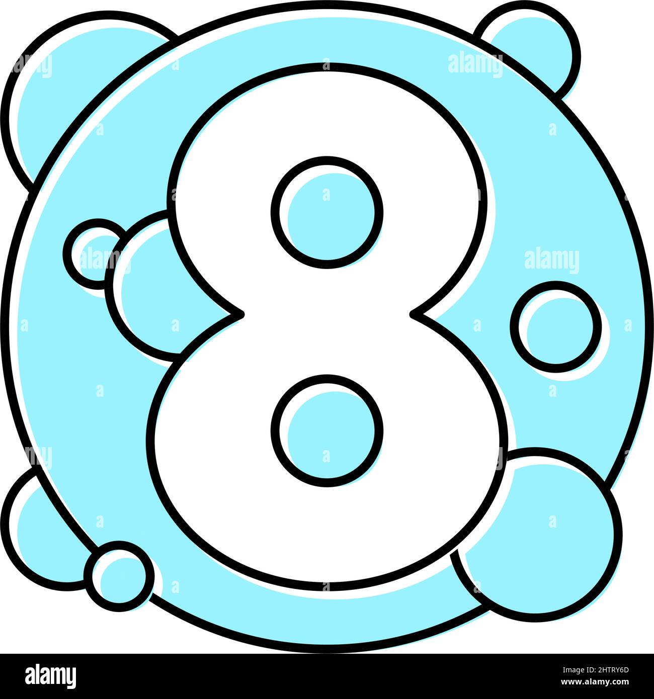 eighth number color icon vector illustration Stock Vector Image Art eighth number color icon vector illustration Stock Vector Image Art