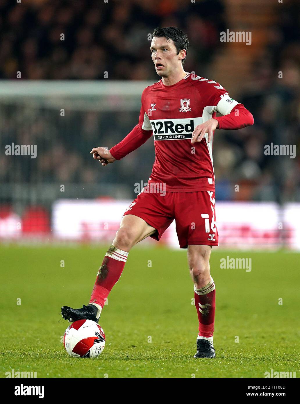 Middlesbrough's Jonny Howson in action during the Emirates FA Cup fifth round match at the Riverside Stadium, Middlesbrough. Picture date: Tuesday March 1, 2022. Stock Photo
