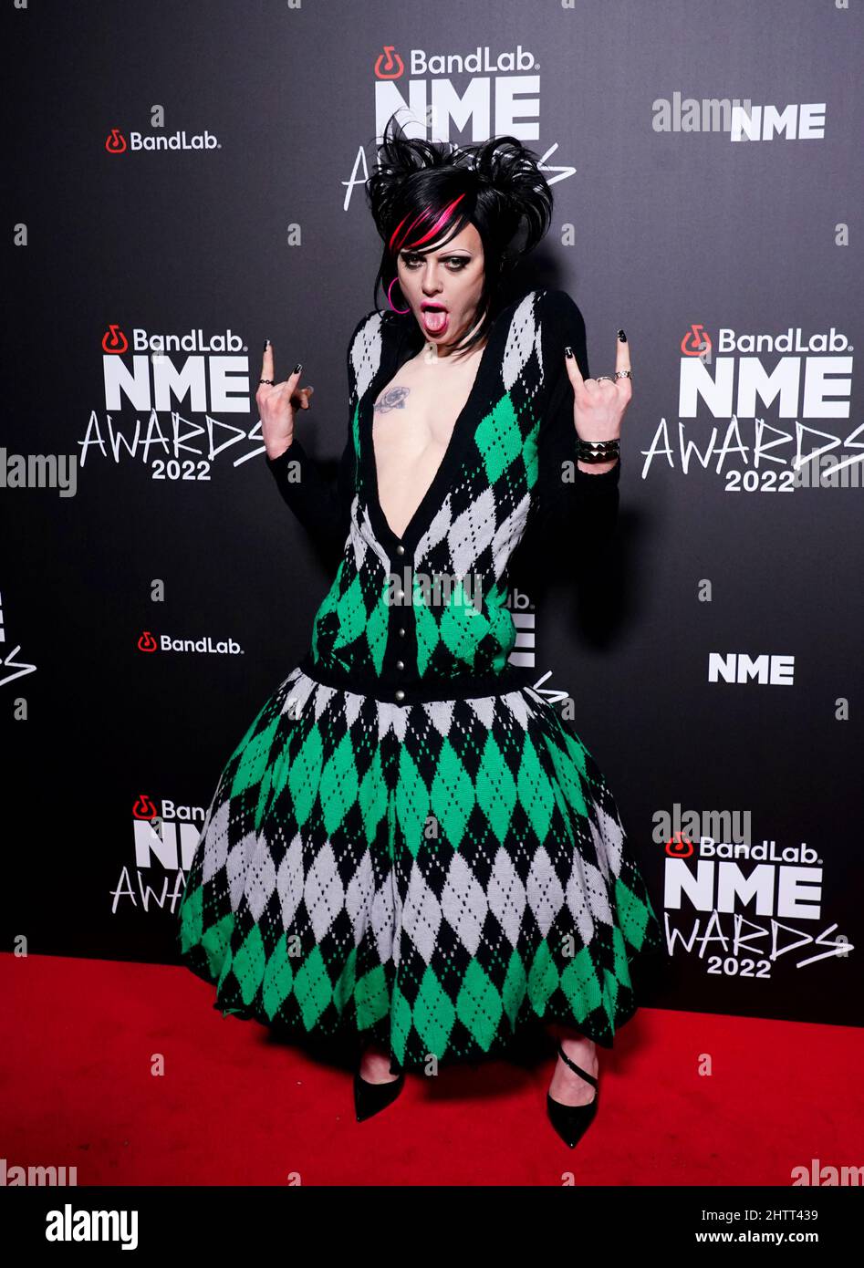 Bimini Bon Boulash arriving at the NME Awards held at the O2 Academy