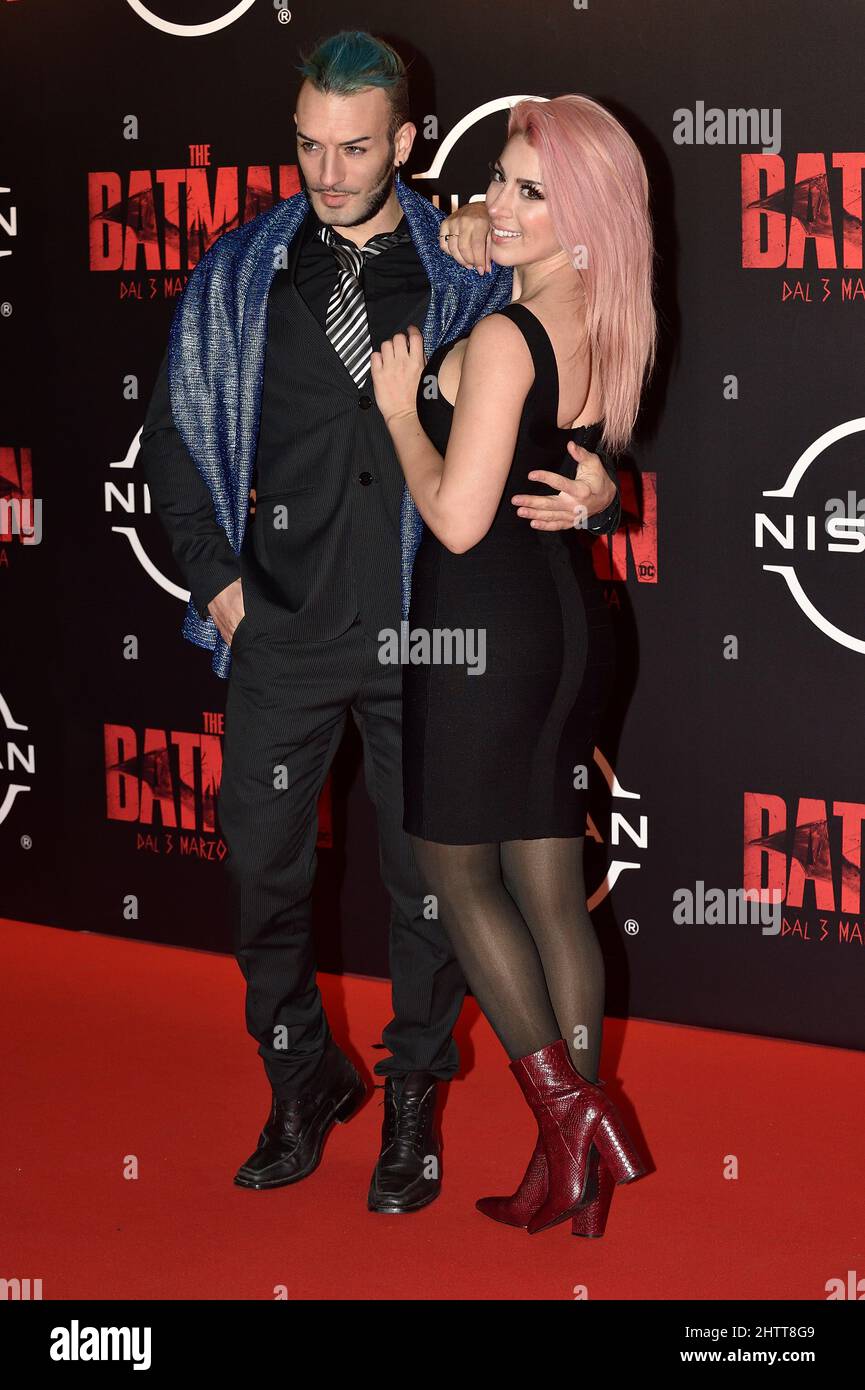 Leon Chiro and Elizabeth Rage attends the red carpet of the premiere of ...
