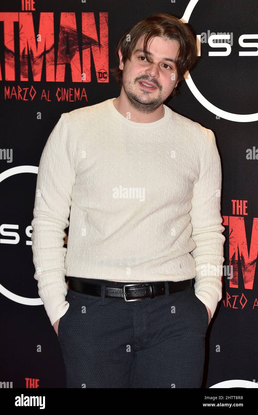 Roma, Italien. 02nd Mar, 2022. Francesco Russo attends the red carpet of the premiere of the movie The Batman at The Space Moderno Cinema.Rome. (Italy) March, 1th 2022 Credit: dpa/Alamy Live News Stock Photo