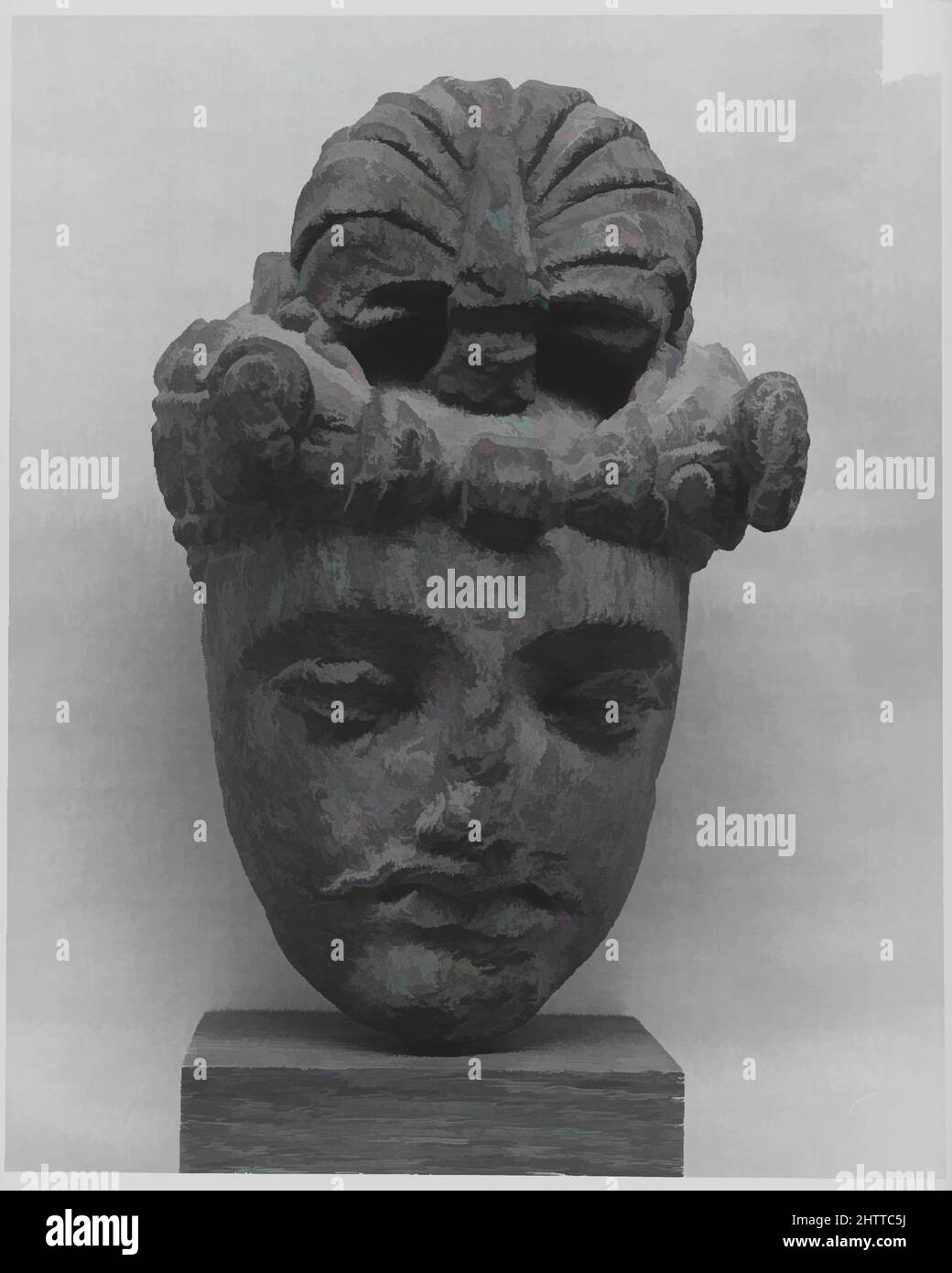 Art inspired by Head of a Bodhisattva, 3rd5th century, Pakistan