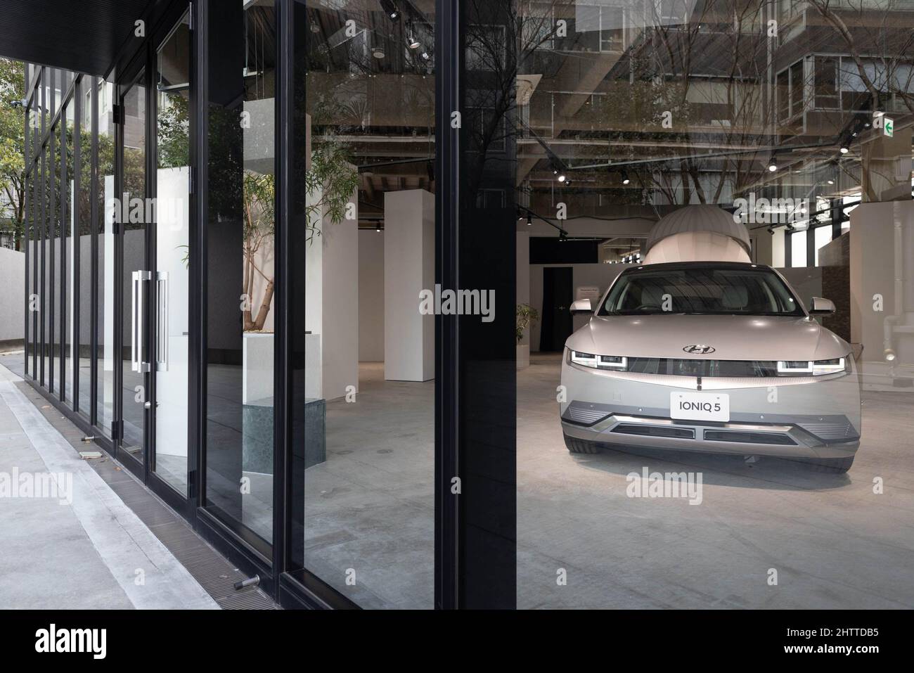 Tokyo, Japan. 02nd Mar, 2022. South Korean ev Hyundai IONIQ 5 seen on ...