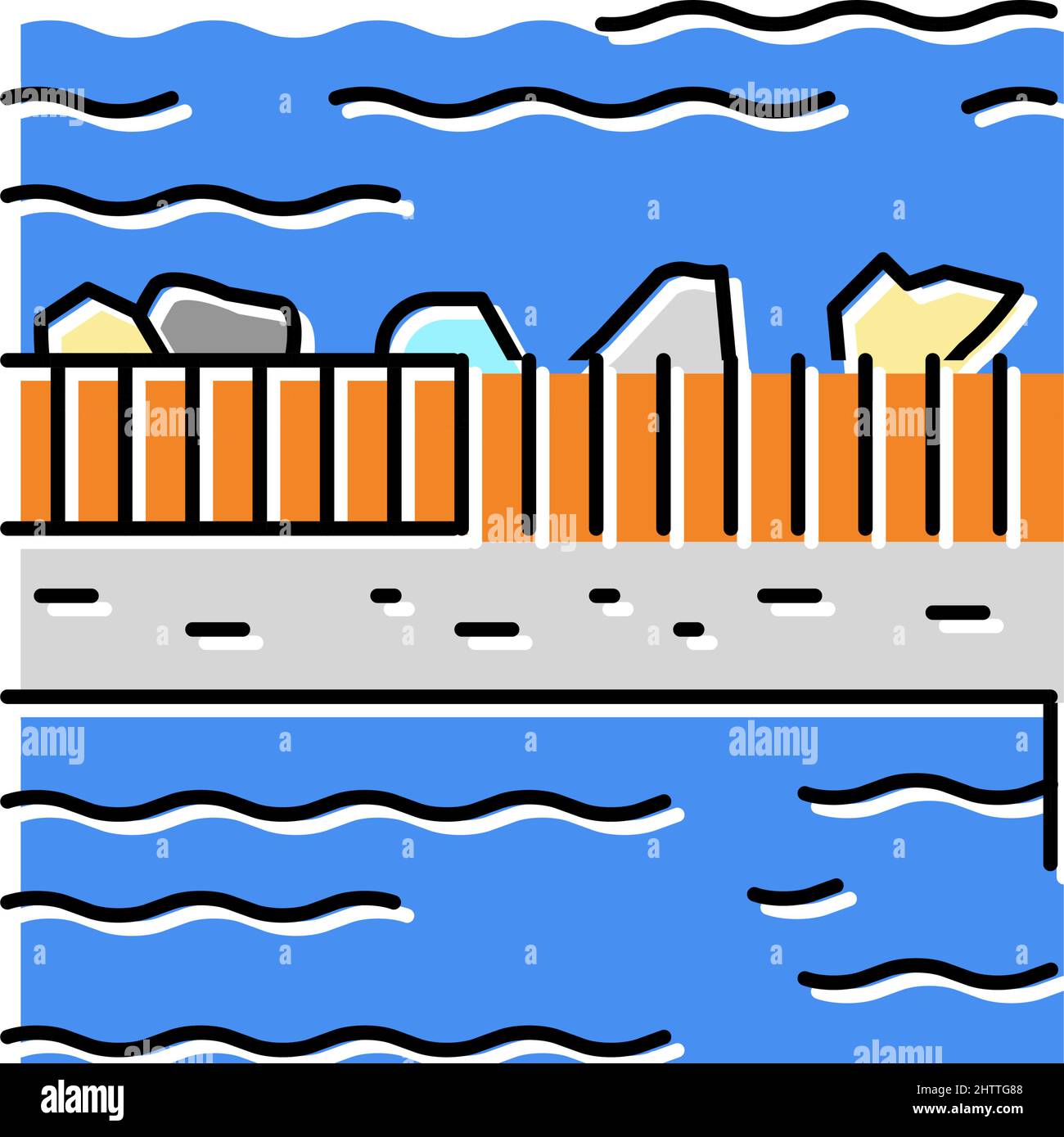 filtration water color icon vector illustration Stock Vector Image ...