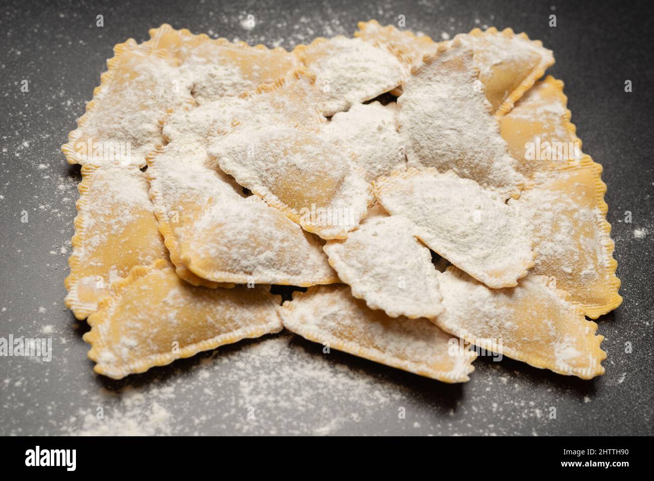 Raw ravioli as a background. Healthy italian food Stock Photo - Alamy