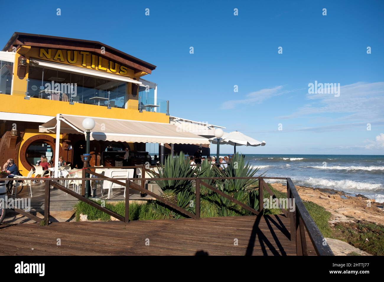 Nautilus Restaurant In Torrevieja Spain Stock Photo Alamy