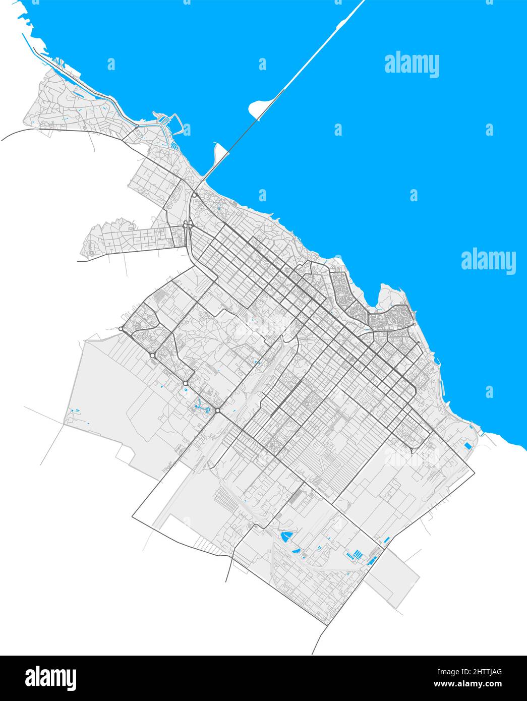 Cherkasy, Cherkasy Oblast, Ukraine high resolution vector map with city ...