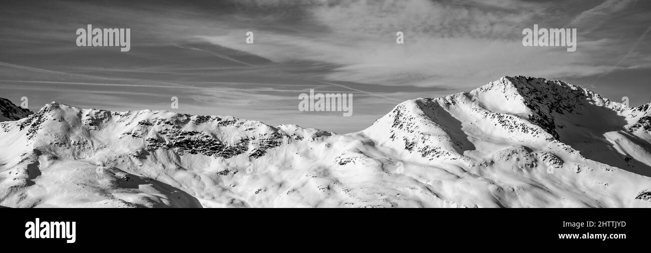 Alps view Black and White Stock Photos & Images - Alamy