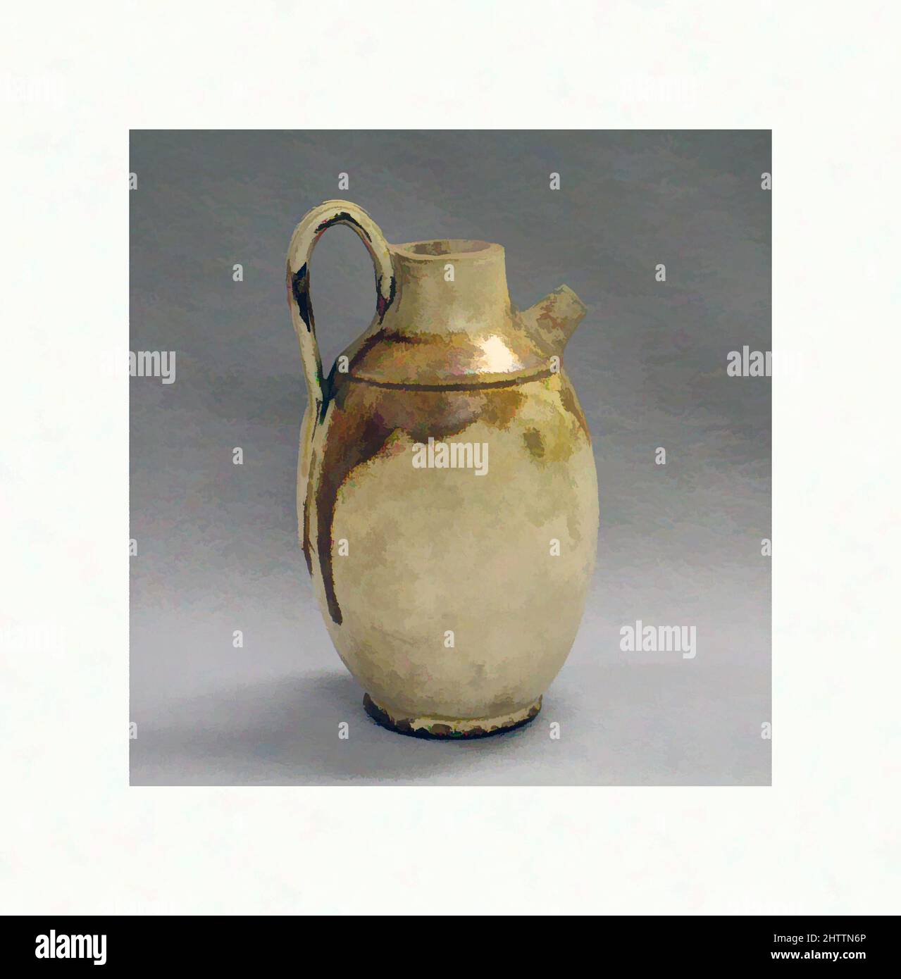 Art inspired by Jug, Northern Song dynasty (960–1127), China, Pottery, H. 7 1/2 in. (19.1 cm), Ceramics, Classic works modernized by Artotop with a splash of modernity. Shapes, color and value, eye-catching visual impact on art. Emotions through freedom of artworks in a contemporary way. A timeless message pursuing a wildly creative new direction. Artists turning to the digital medium and creating the Artotop NFT Stock Photo