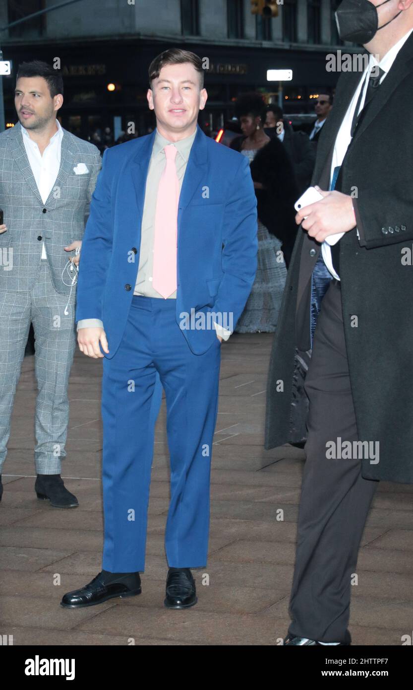 March 01, 2022.Barry Keoghan attend Warner Bros, Pictures presents World premiere of The Batman at Lincoln Center Plaza in New York March 01, 2022 Credit: RW/MediaPunch Stock Photo