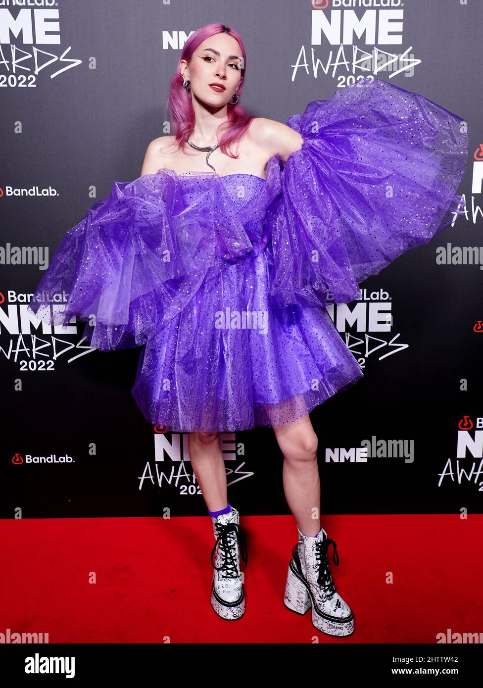 Camden Cox arriving at the NME Awards held at the O2 Academy Brixton ...