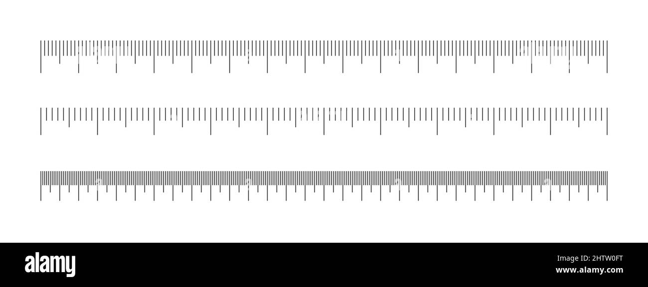 Ruler inch centimeter and millimeter scale Vector Image