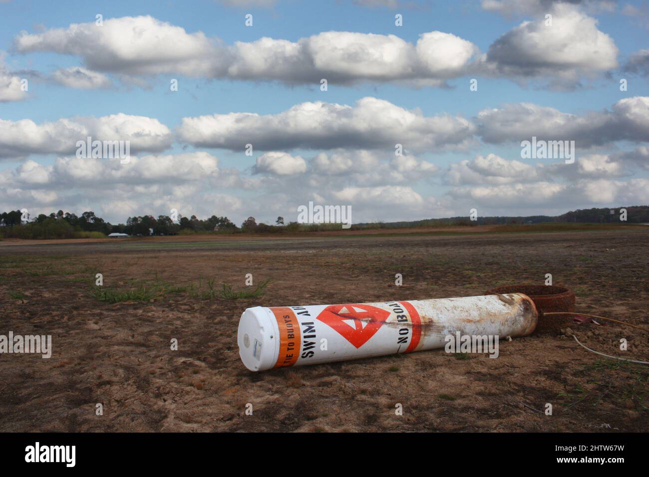 Swim Area in Dry Lake Late Afternoon Lake Tyler Stock Photo Alamy