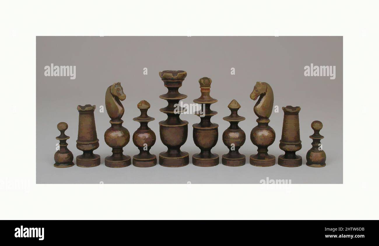 French Knight Chess Set 