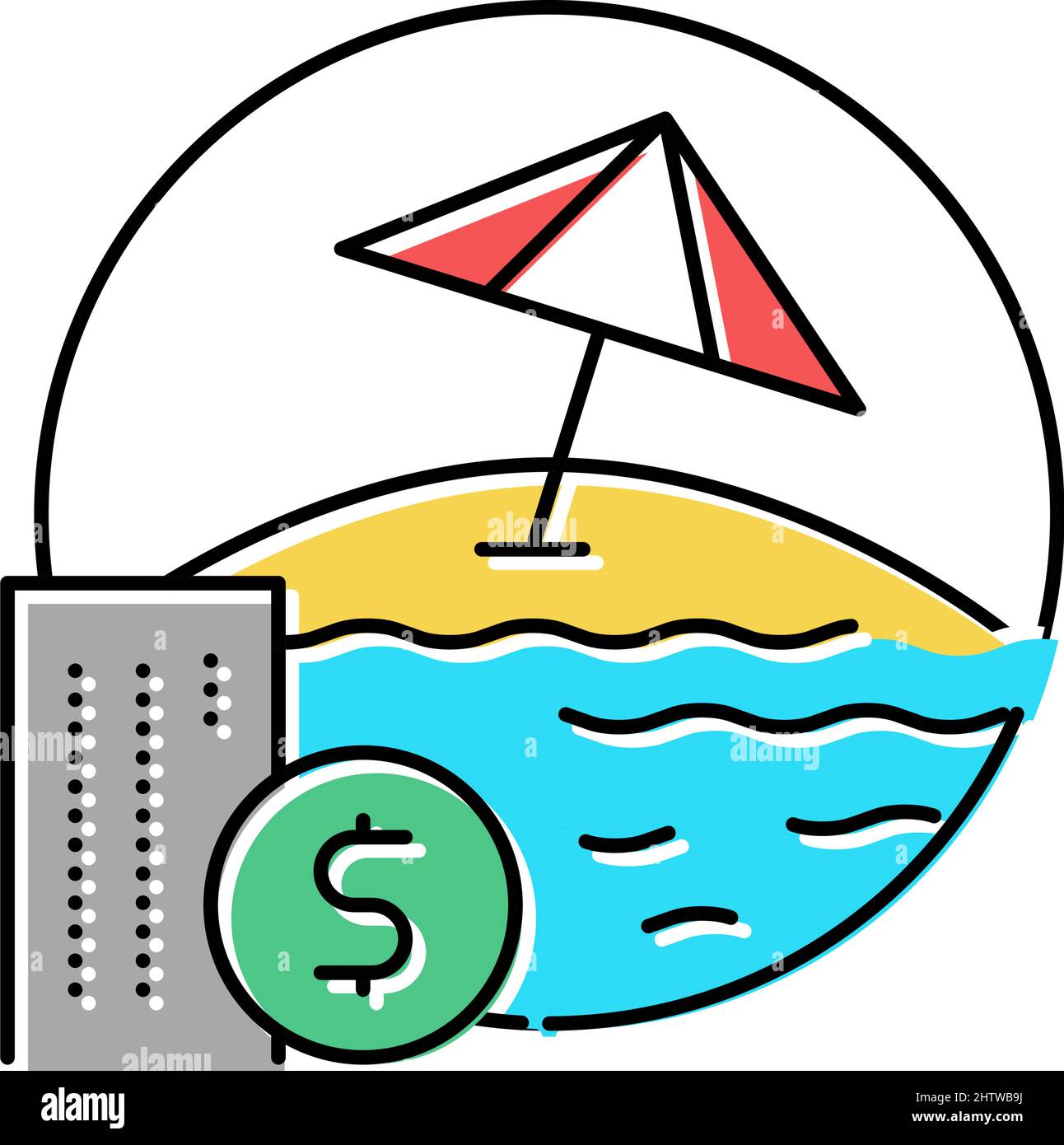 payment for vacation voucher color icon vector illustration Stock Vector  Image \u0026 Art - Alamy, image size:1292x1390