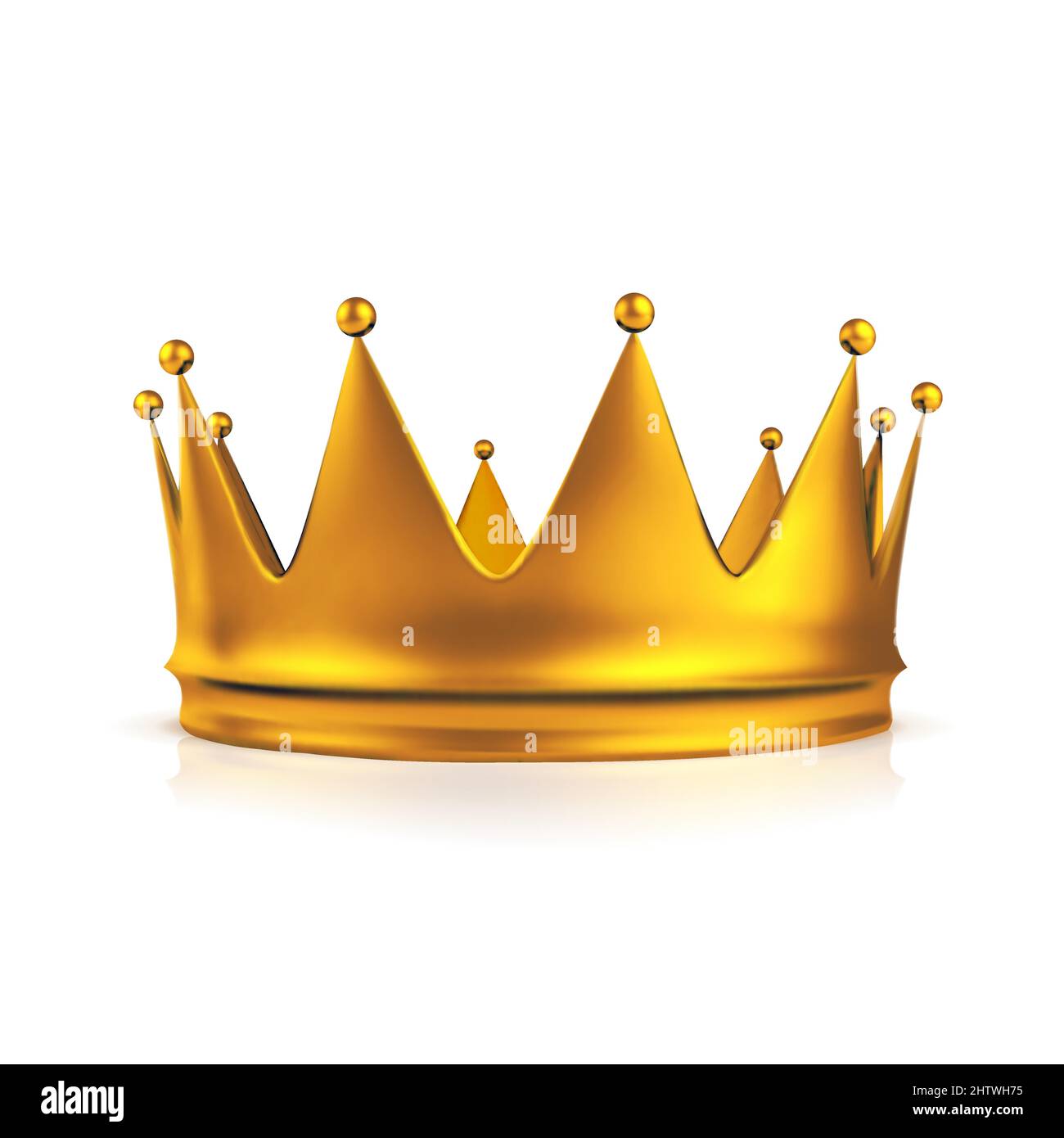 Crown illustration isolated on white background Stock Vector Image ...