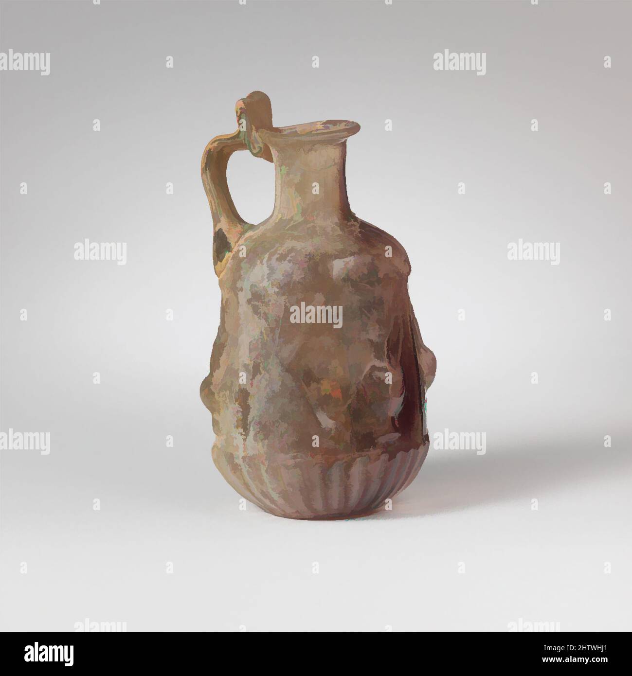 Shape Base Colrless Art inspired by Glass hexagonal jug, Early Imperial, 1st century A.D ...