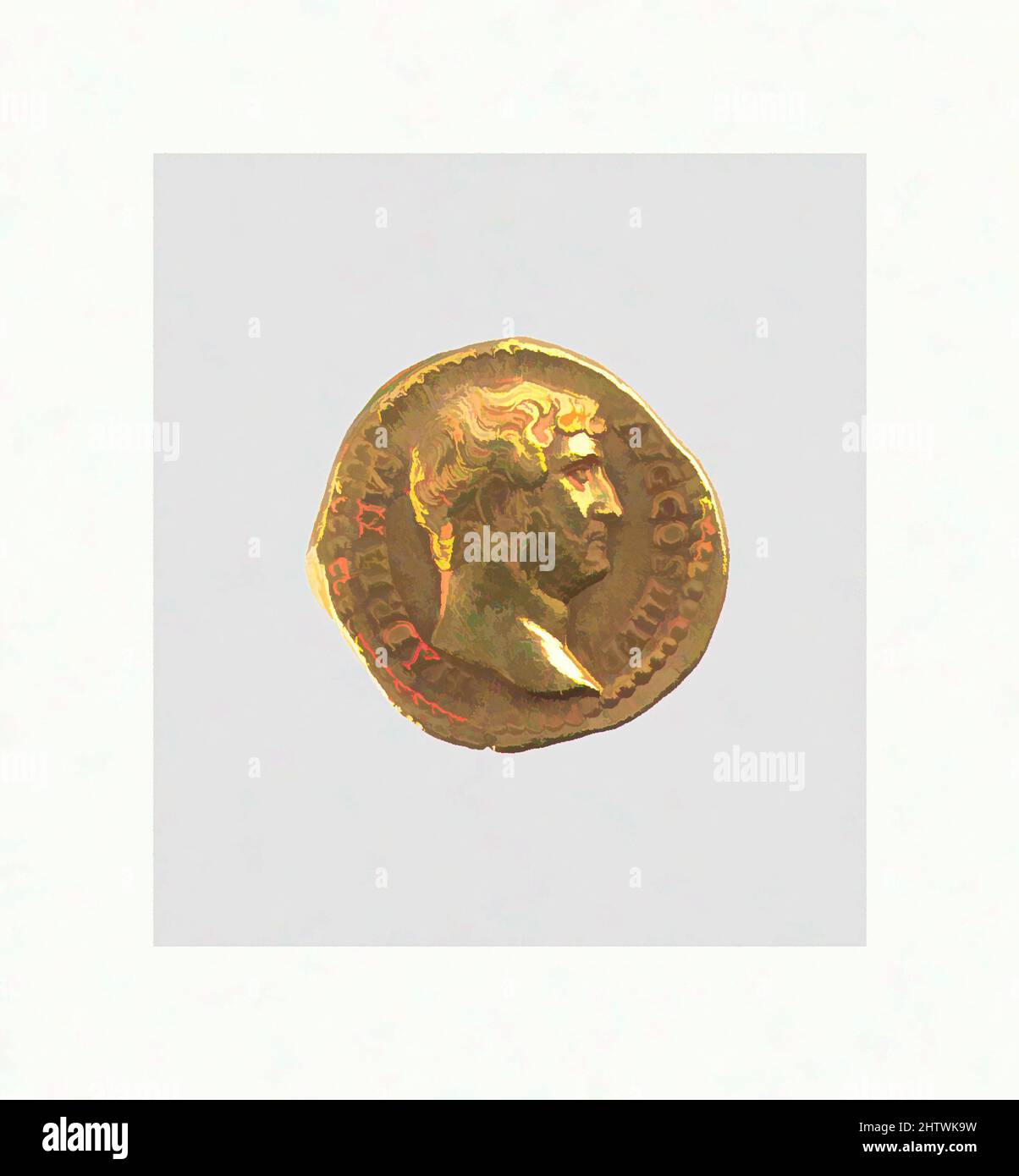 Art inspired by Gold aureus of Hadrian, Mid Imperial, Hadrianic, A.D ...