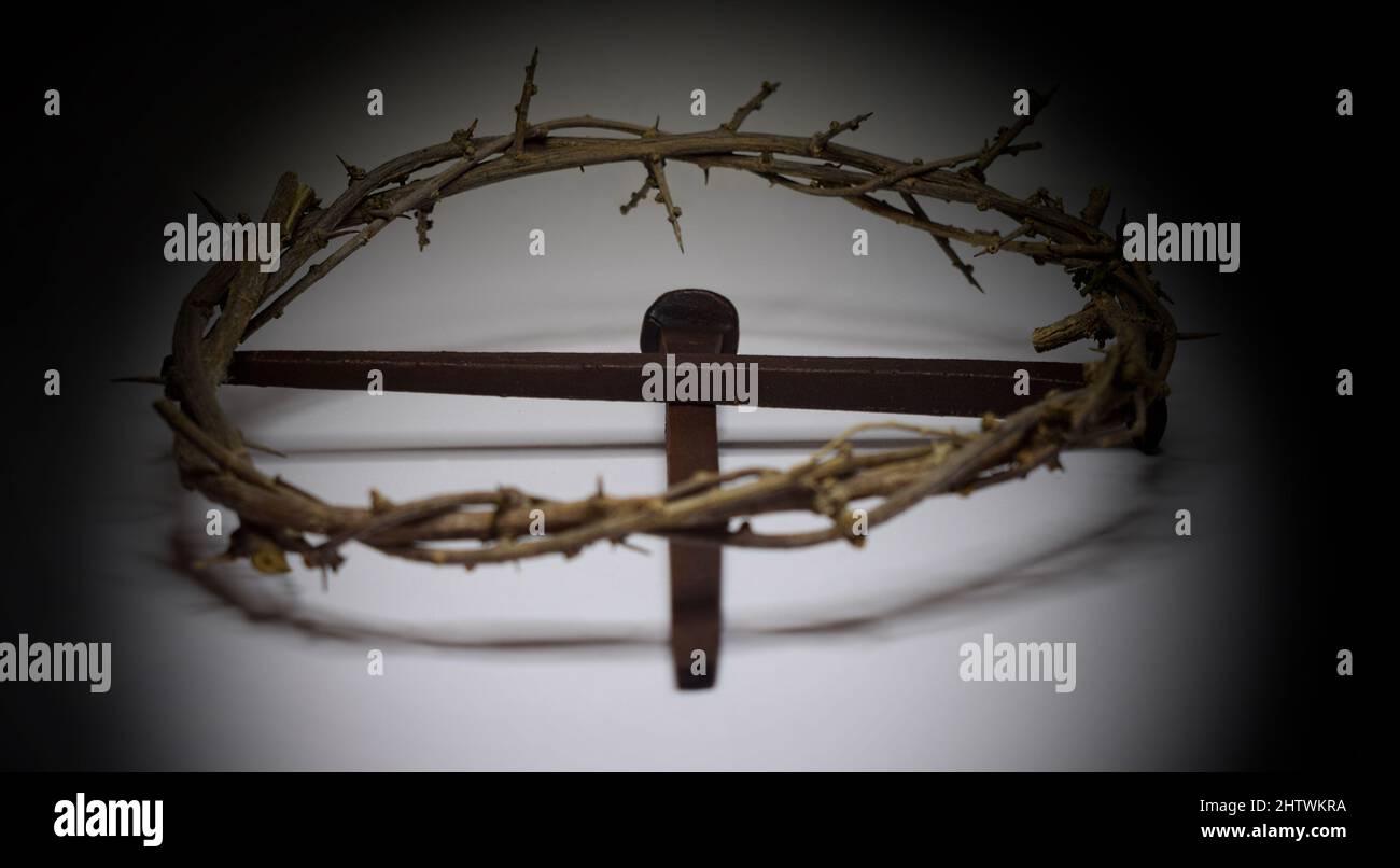Nails and Crown of Thorns 1B Stock Photo - Alamy