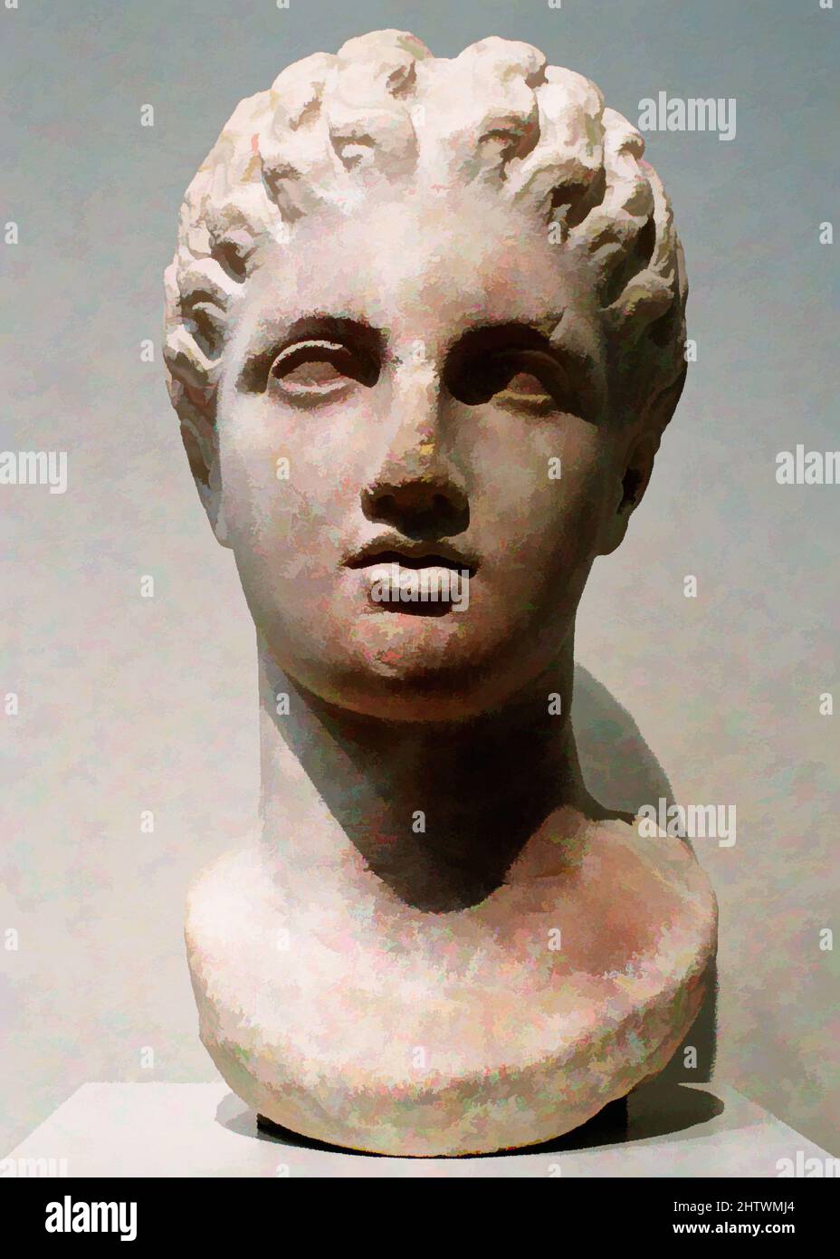 Art inspired by Marble head of a goddess, Late Classical, 4th century B