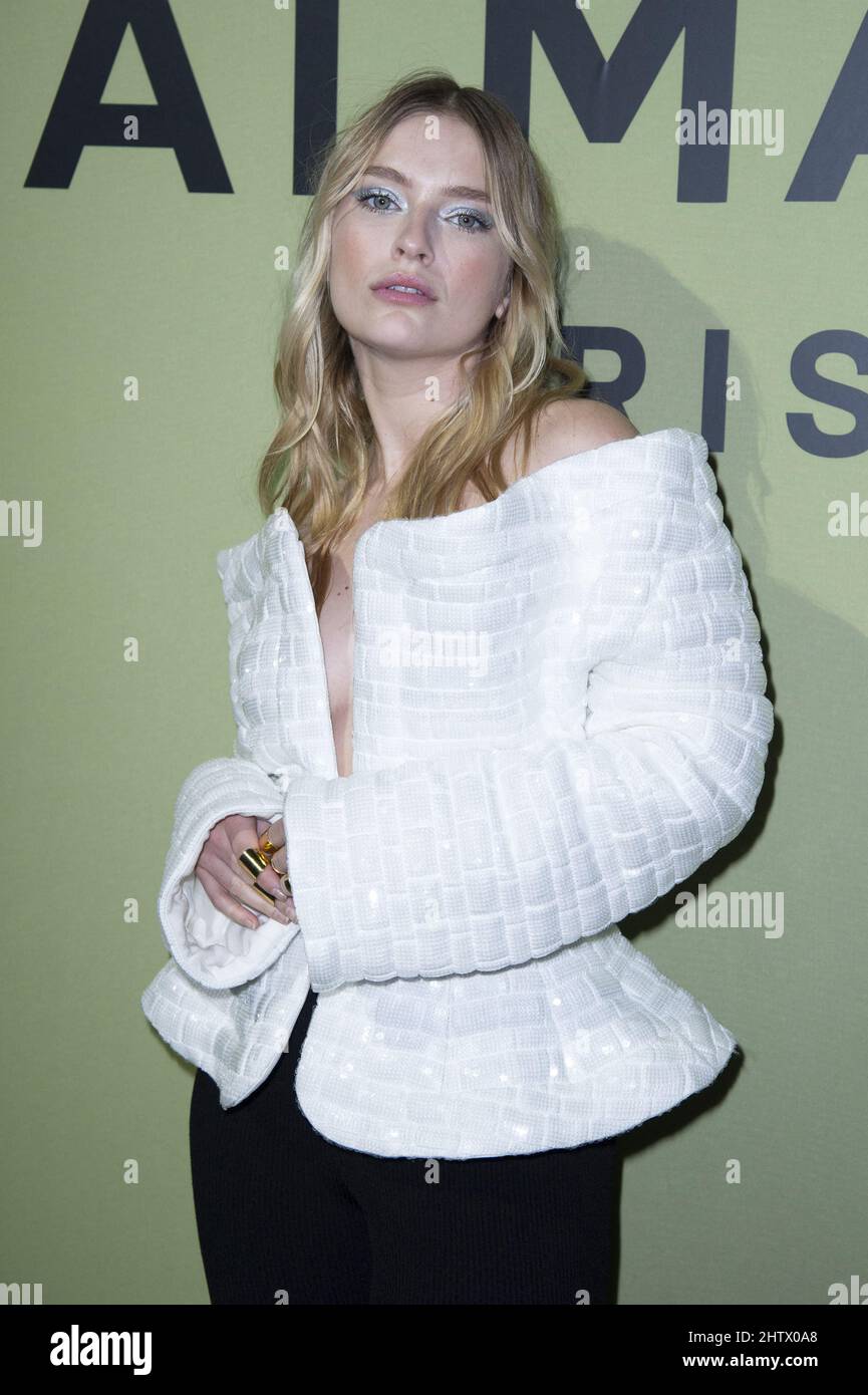 Camille Razat attending the Balmain Womenswear Fall/Winter 2022/2023