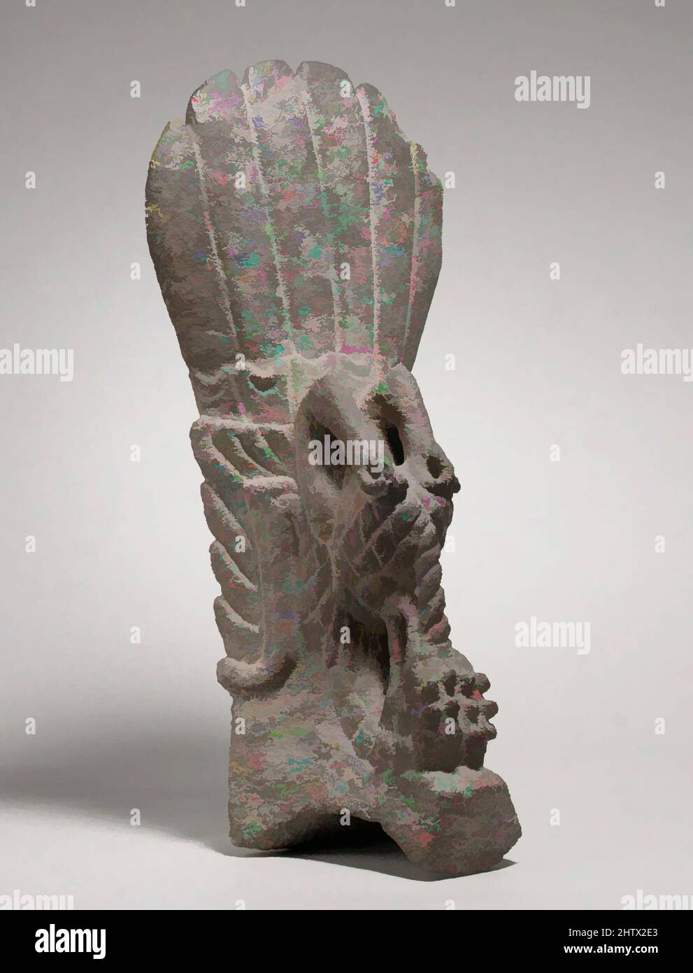 Art inspired by Turkey Palma, 7th–10th century, Mexico, Mesoamerica, Veracruz, Veracruz, Stone, Overall: 18 5/16 in. (46.59 cm), Stone-Sculpture, A number of blank palmas are known, but most are covered in imagery ranging from abstract swirls to full human and animal forms, often, Classic works modernized by Artotop with a splash of modernity. Shapes, color and value, eye-catching visual impact on art. Emotions through freedom of artworks in a contemporary way. A timeless message pursuing a wildly creative new direction. Artists turning to the digital medium and creating the Artotop NFT Stock Photo