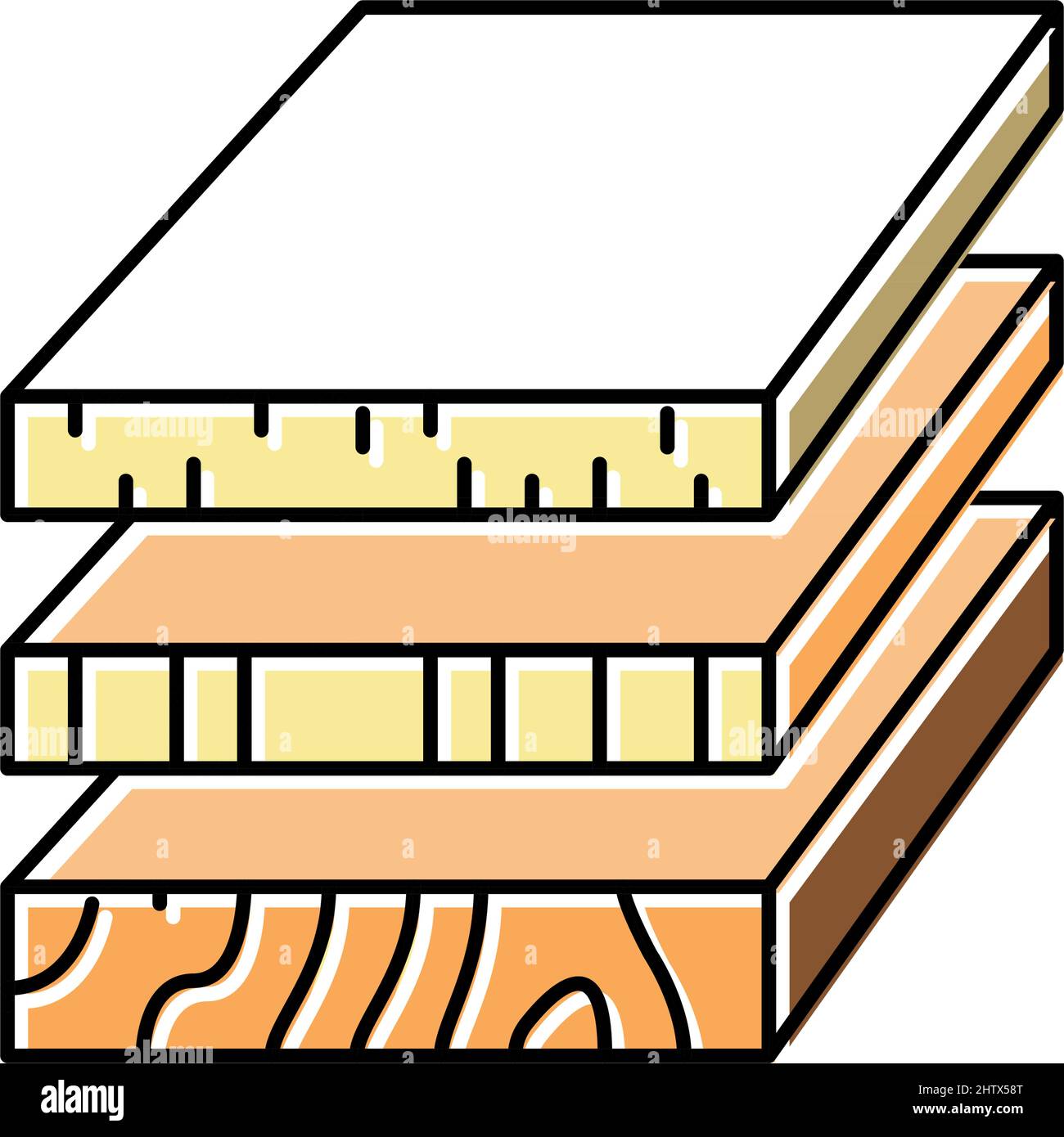 sheets of wood materials color icon vector illustration Stock Vector ...