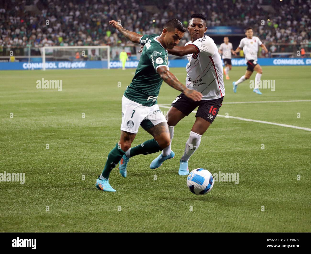 Sao Paulo, Sao Paulo, Brasil. 2nd Mar, 2022. Soccer match between Palmeiras and Athletico Paranaense, valid for the Sudamericana Soccer Recopa Final, held at the Allianz Parque stadium, in Sao Paulo, on Wednesday (20). The Palmeiras team won the match 2-0, with goals from Ze Rafael and Danilo and won the competition title. Credit: Leco Viana/TheNews2 (Credit Image: © Leco Viana/TheNEWS2 via ZUMA Press Wire) Stock Photo