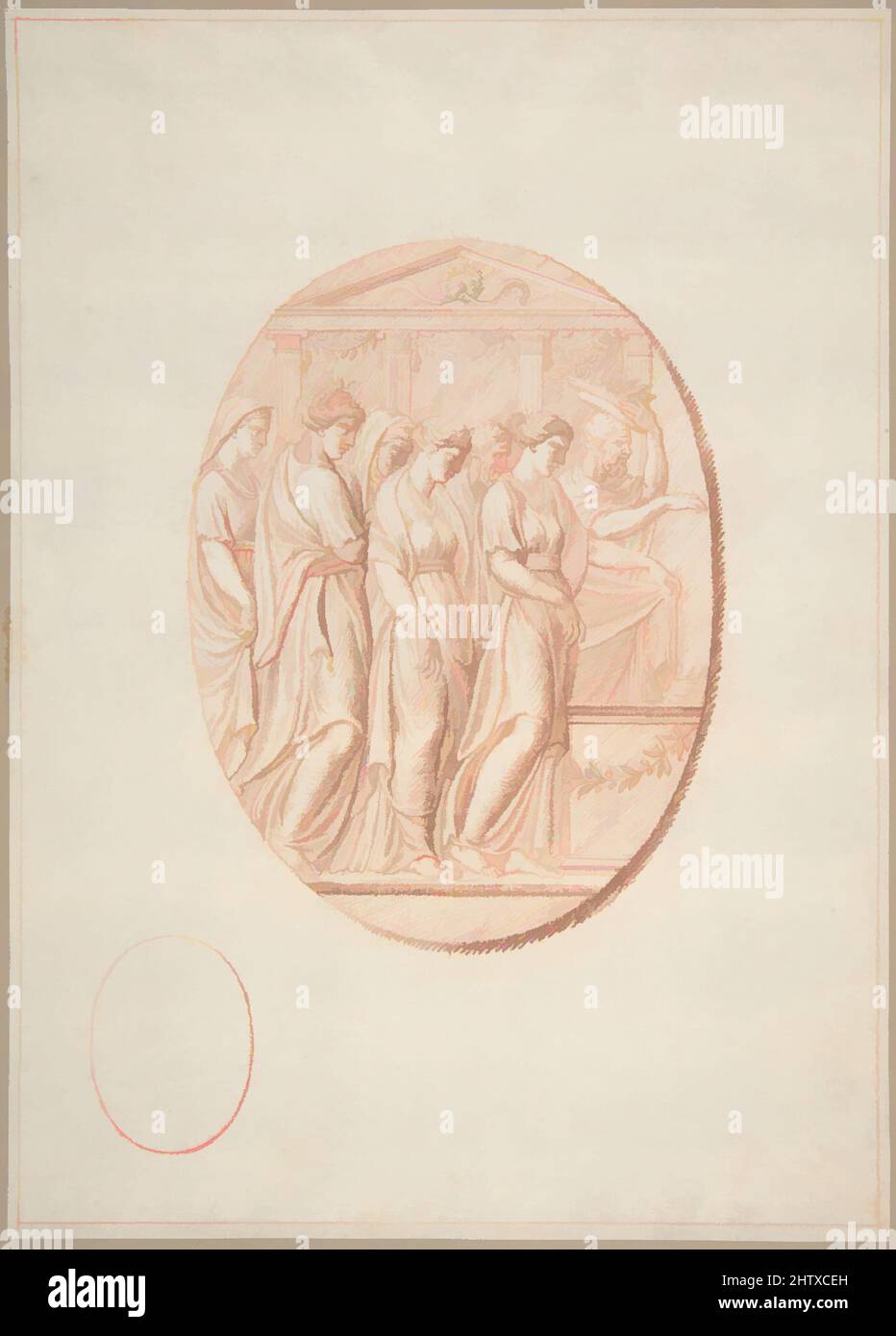 Art inspired by Figures before an Altar, n.d., Red chalk., 8 1/4 x 5 7/8 in. (20.9 x 15 cm), Drawings, Bernard Picart (French, Paris 1673–1733 Amsterdam, Classic works modernized by Artotop with a splash of modernity. Shapes, color and value, eye-catching visual impact on art. Emotions through freedom of artworks in a contemporary way. A timeless message pursuing a wildly creative new direction. Artists turning to the digital medium and creating the Artotop NFT Stock Photo