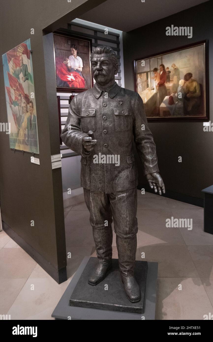 Joseph Stalin statue at the Hungarian National Museum, Budapest Stock