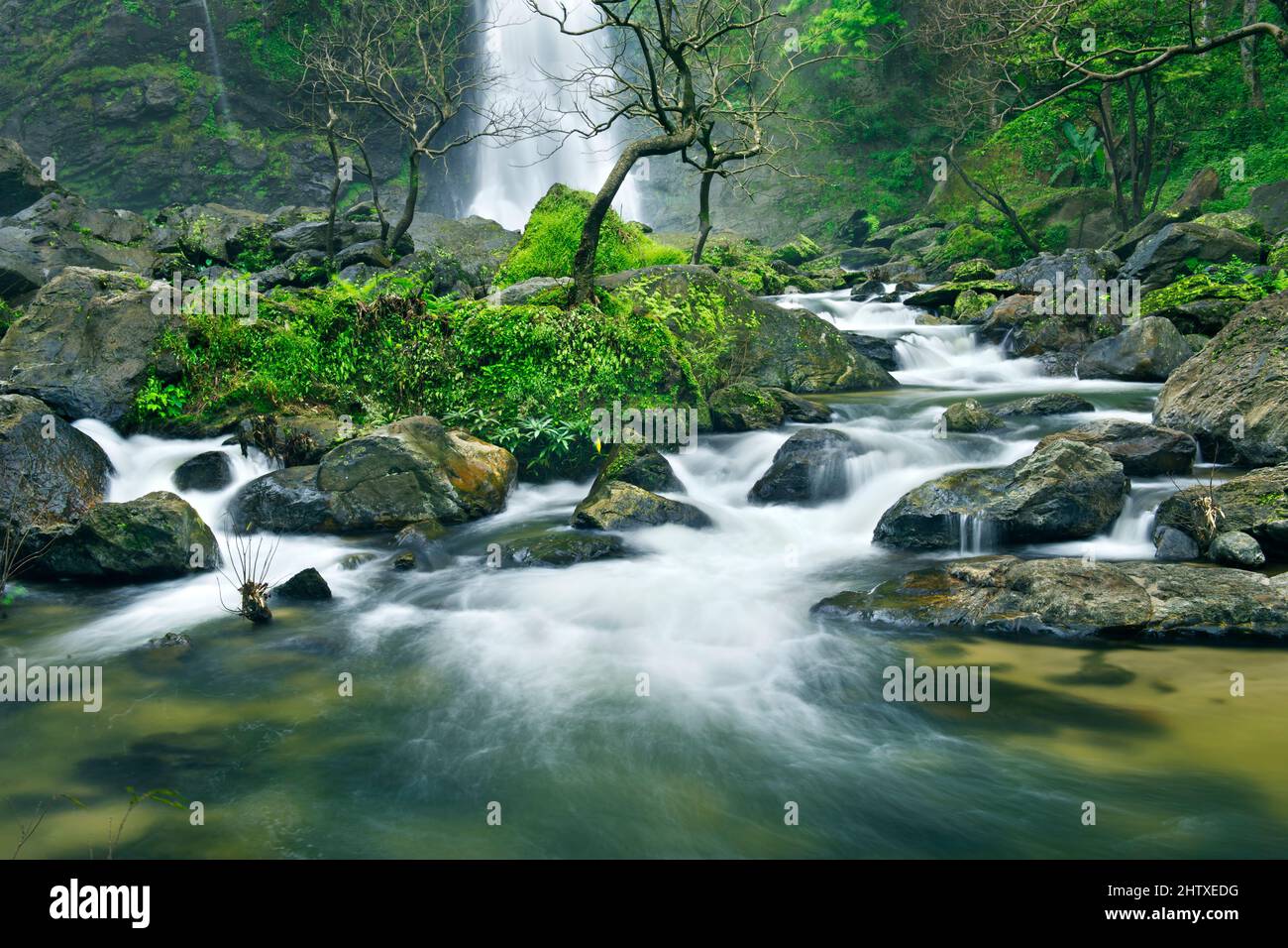 waterfall in national park , Kamphaeng Phet , thailand Stock Photo