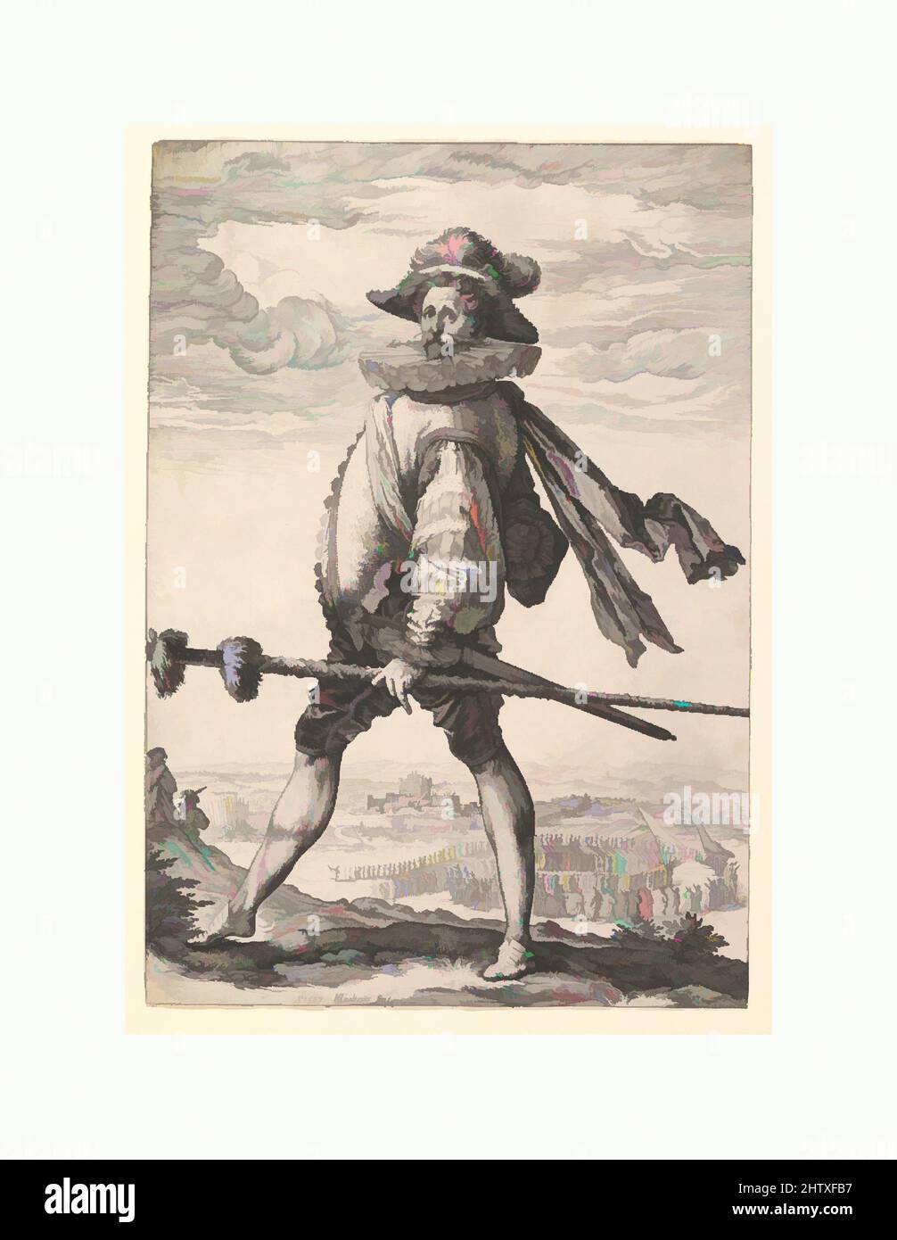 Art inspired by Captain of Infantry, 1587, Engraving, Prints, Hendrick Goltzius (Netherlandish, Mühlbracht 1558–1617 Haarlem, Classic works modernized by Artotop with a splash of modernity. Shapes, color and value, eye-catching visual impact on art. Emotions through freedom of artworks in a contemporary way. A timeless message pursuing a wildly creative new direction. Artists turning to the digital medium and creating the Artotop NFT Stock Photo