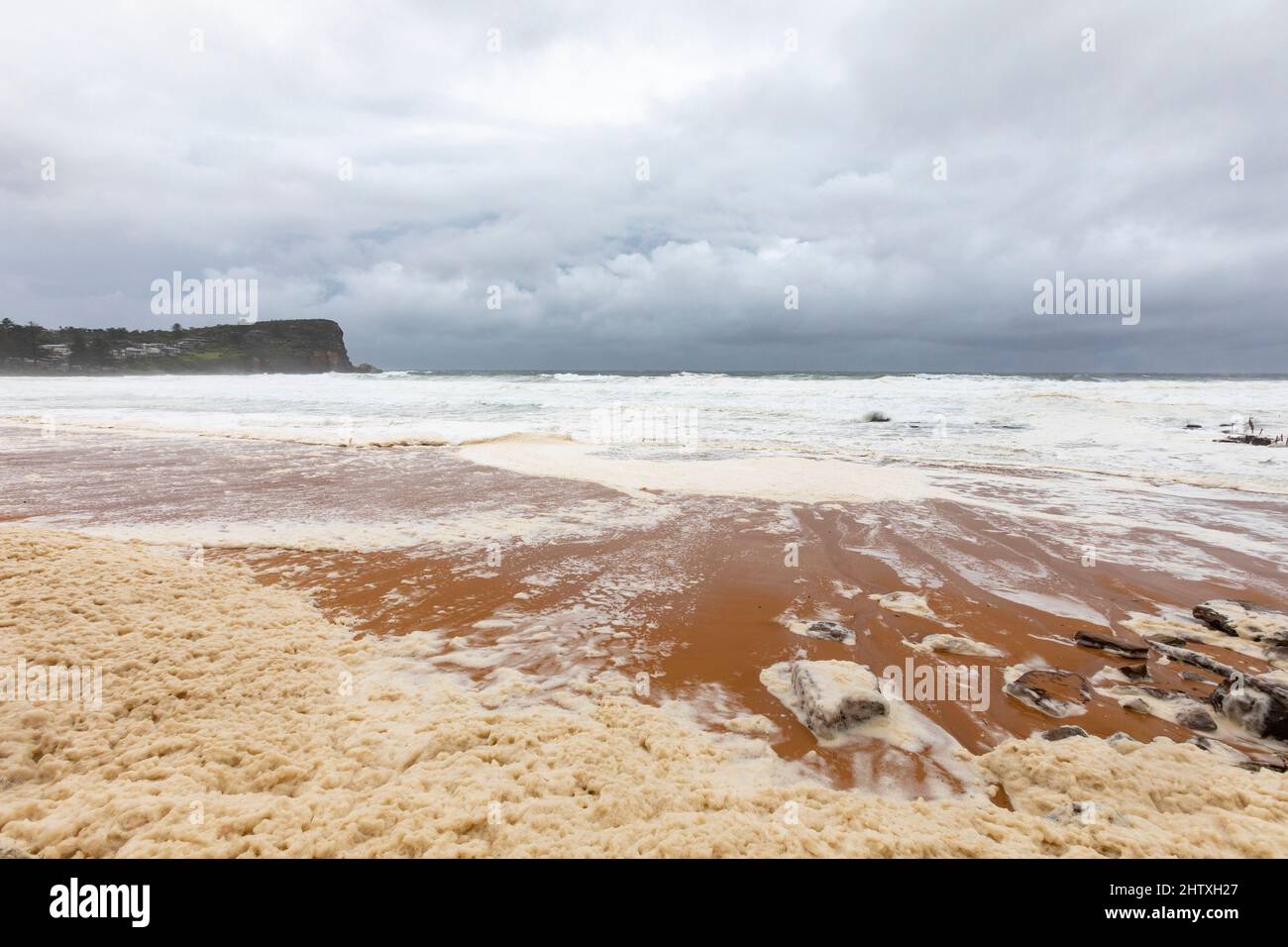 Australia east coast floods bring wild surf weather and seafoam across