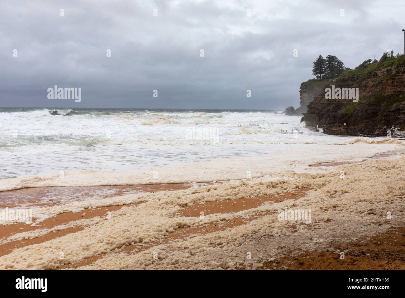 Australia east coast floods bring wild surf weather and seafoam across
