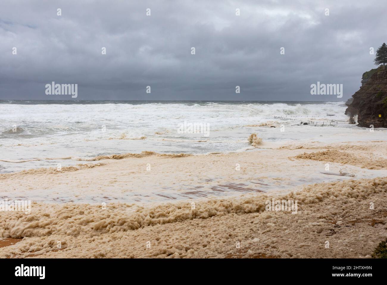 Australia east coast floods bring wild surf weather and seafoam across
