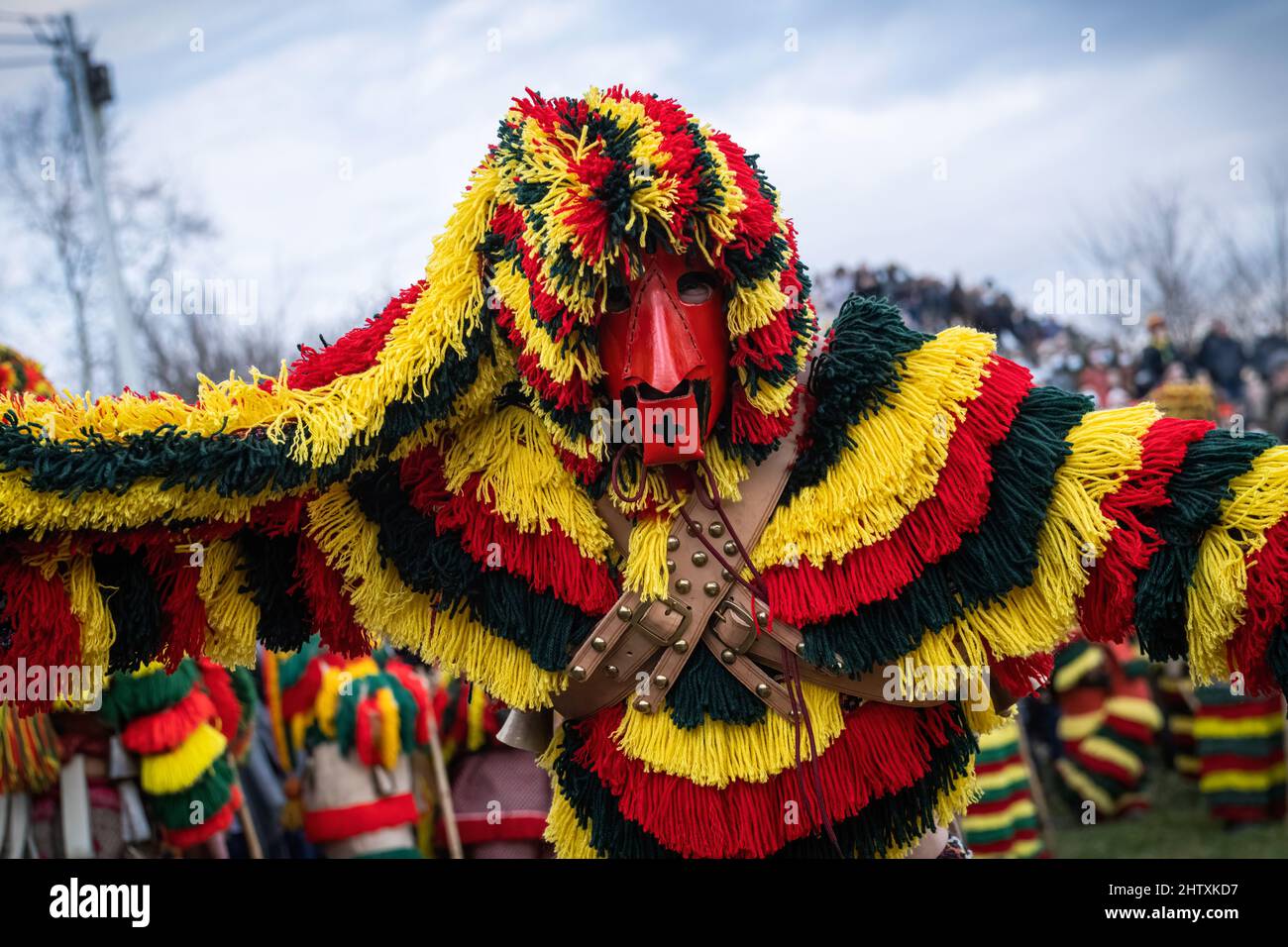 Lors De L'ancien Carnaval Tenu Dans Le Village De Podence. Image