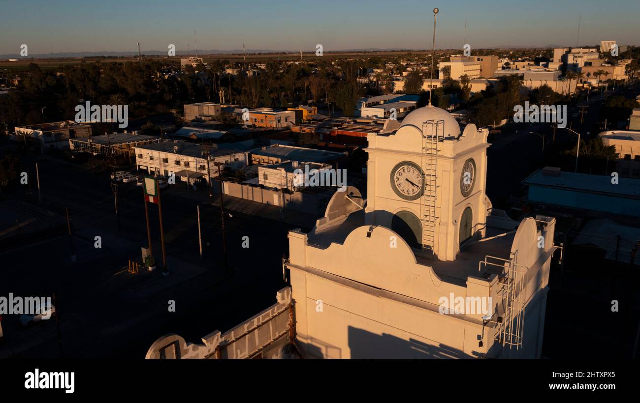 Mexicali, Baja California, Mexico January 2, 2021 View downtown