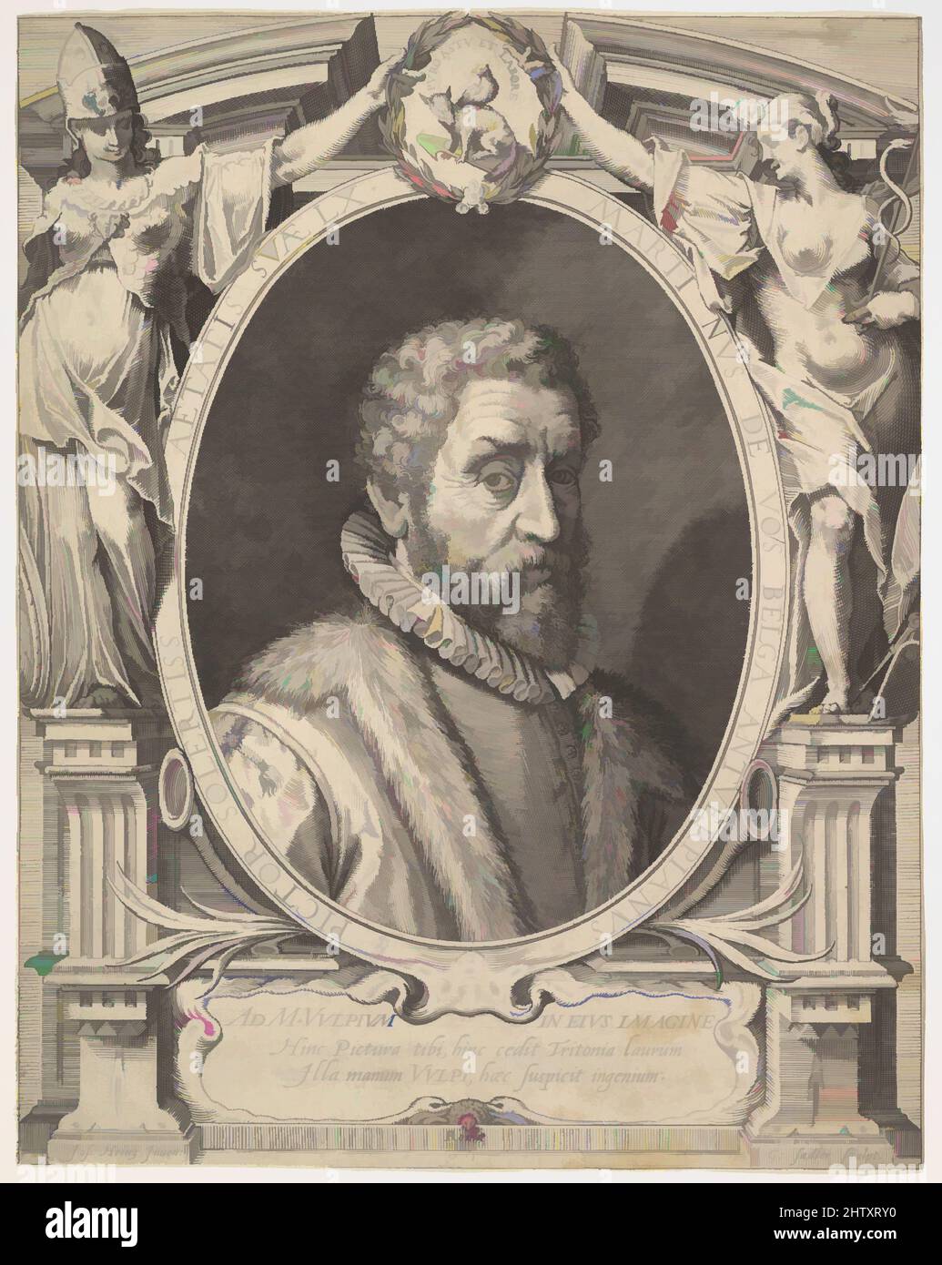 Art inspired by Maerten de Vos, Engraving, sheet: 11 5/16 x 8 7/8 in. (28.8 x 22.6 cm), Prints, Aegidius Sadeler II (Netherlandish, Antwerp 1568–1629 Prague), After Joseph Heintz the Elder (Swiss, Basel 1564–1609 Prague, Classic works modernized by Artotop with a splash of modernity. Shapes, color and value, eye-catching visual impact on art. Emotions through freedom of artworks in a contemporary way. A timeless message pursuing a wildly creative new direction. Artists turning to the digital medium and creating the Artotop NFT Stock Photo