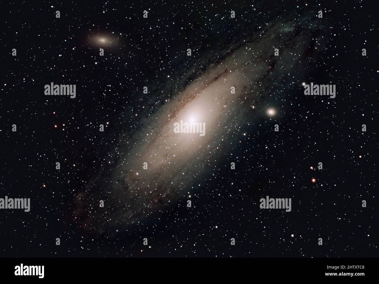 Messier 31, M31, Andromeda Galaxy, 2, 5 million light years away, Bavaria, Germany Stock Photo