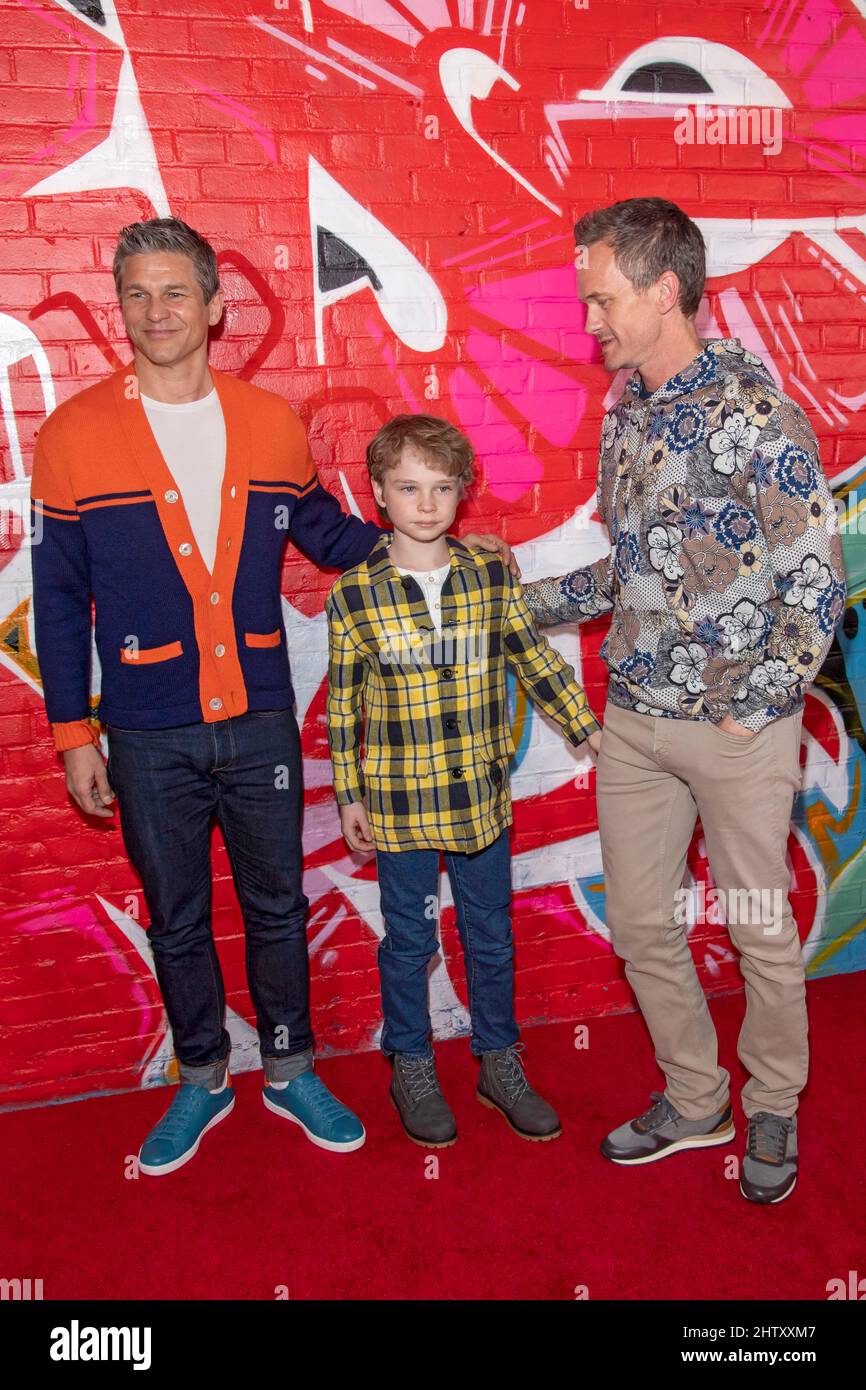 NEW YORK, NEW YORK MARCH 02 David Burtka, Gideon Scott BurtkaHarris(01)