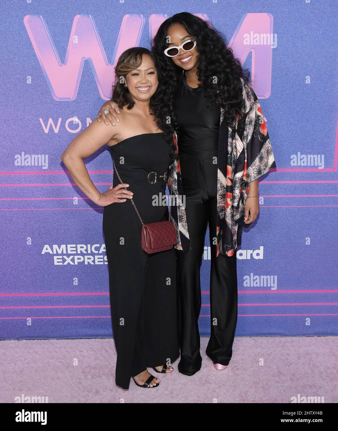 Los Angeles, USA. 02nd Mar, 2022. (LR) Agnes Wilson and H.E.R. at the