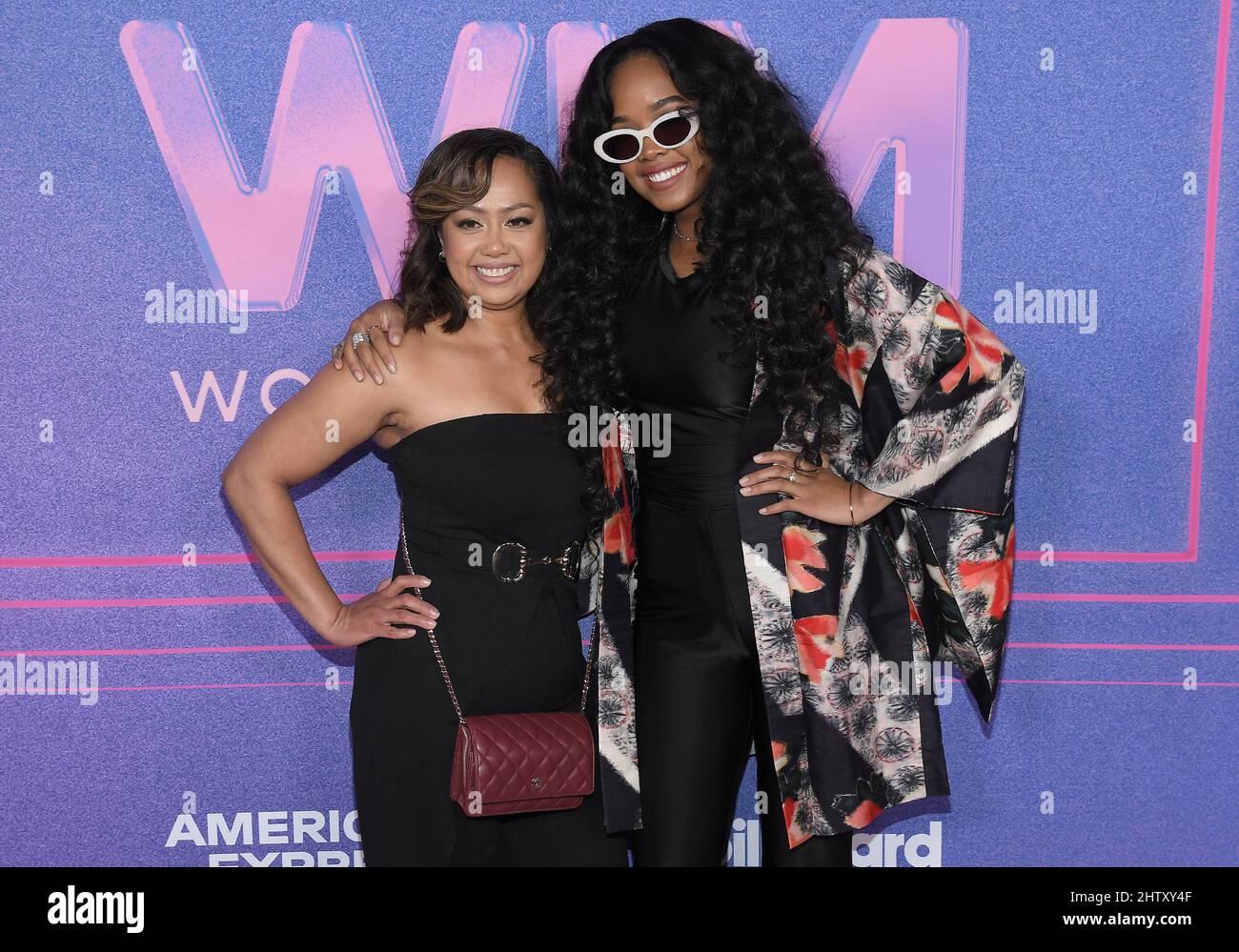 Los Angeles, USA. 02nd Mar, 2022. (LR) Agnes Wilson and H.E.R. at the