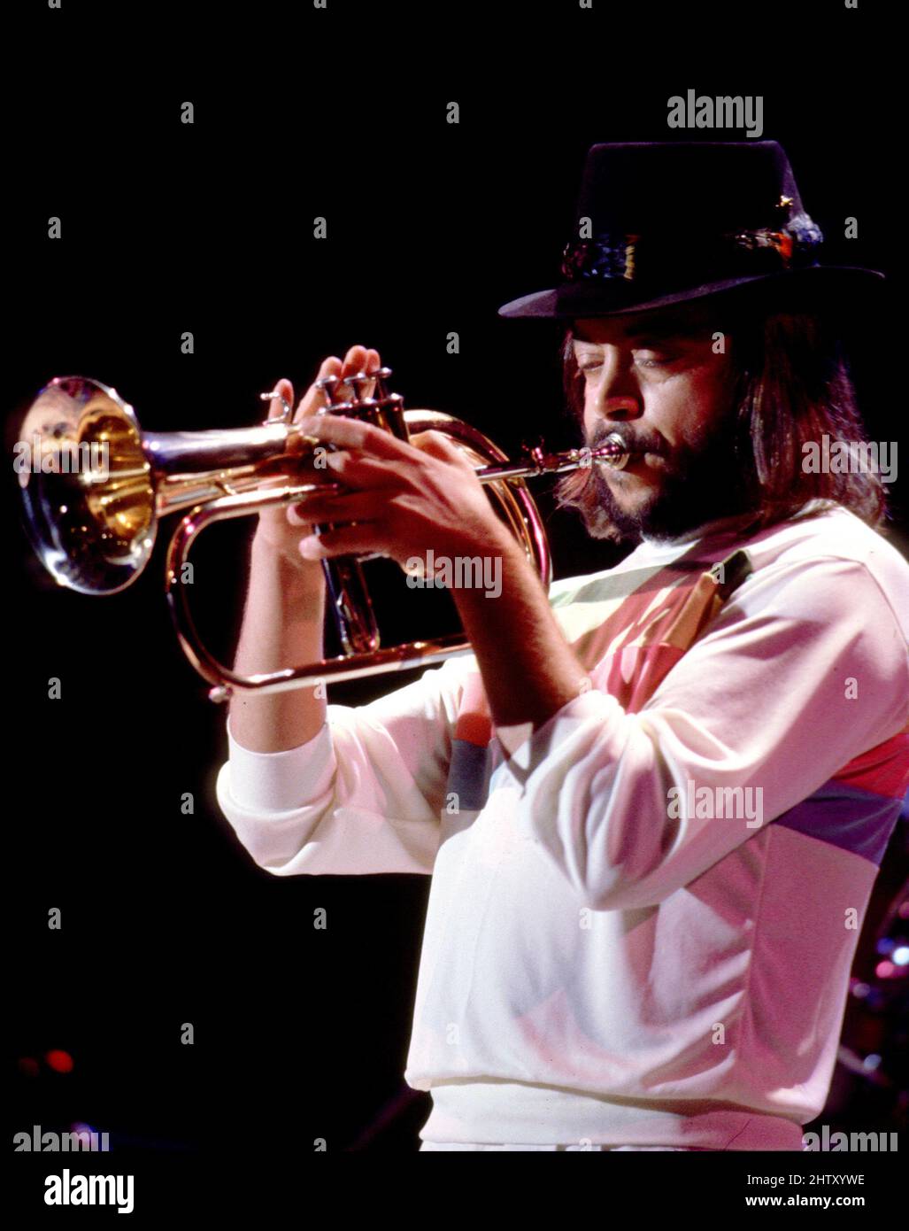 Chuck Mangione photographed on the TV show “Solid Gold” in 1984 Credit