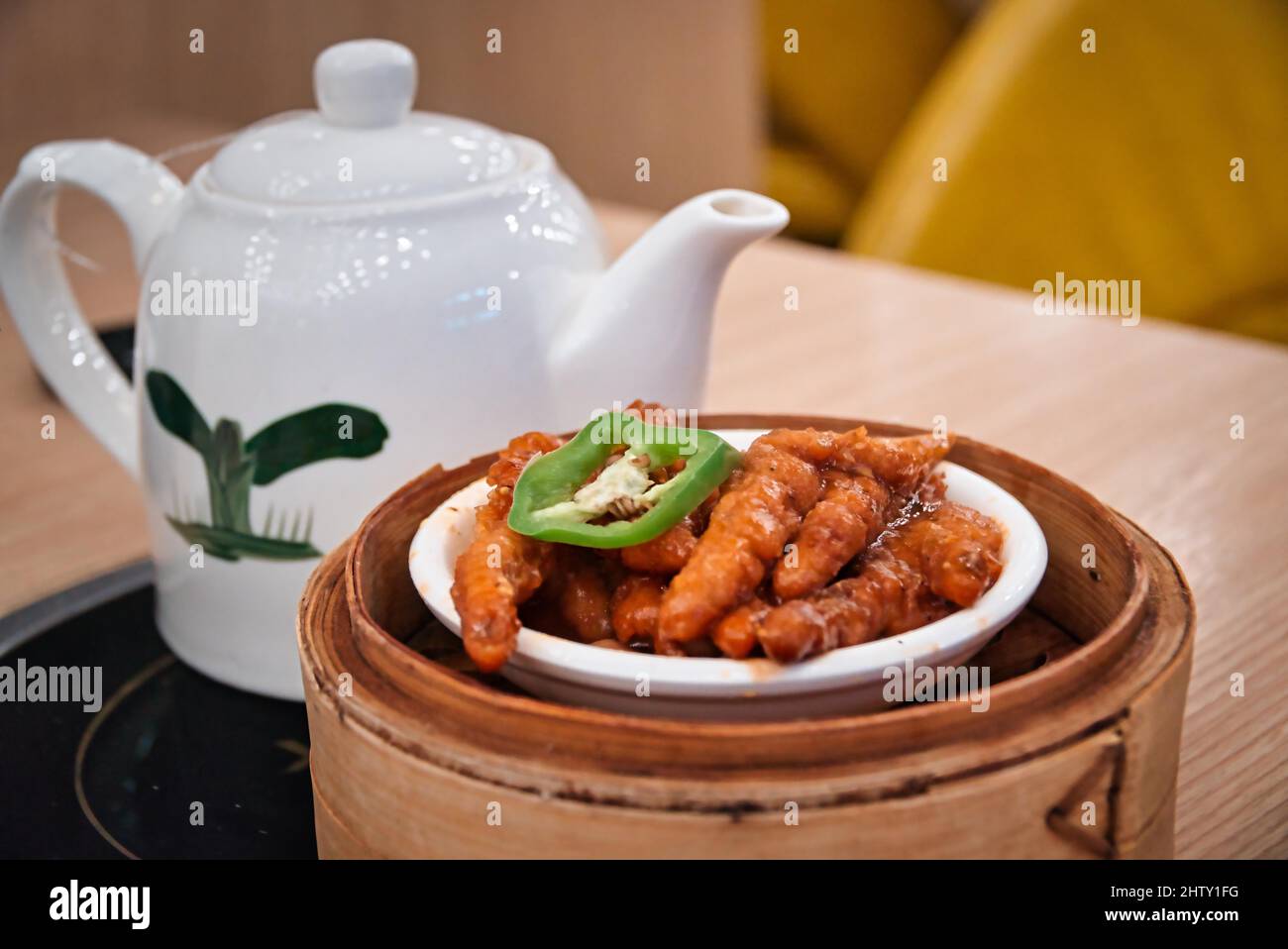 Delicious Chinese Dim Sum Chicken Feet In A Chinese Restaurant Stock 