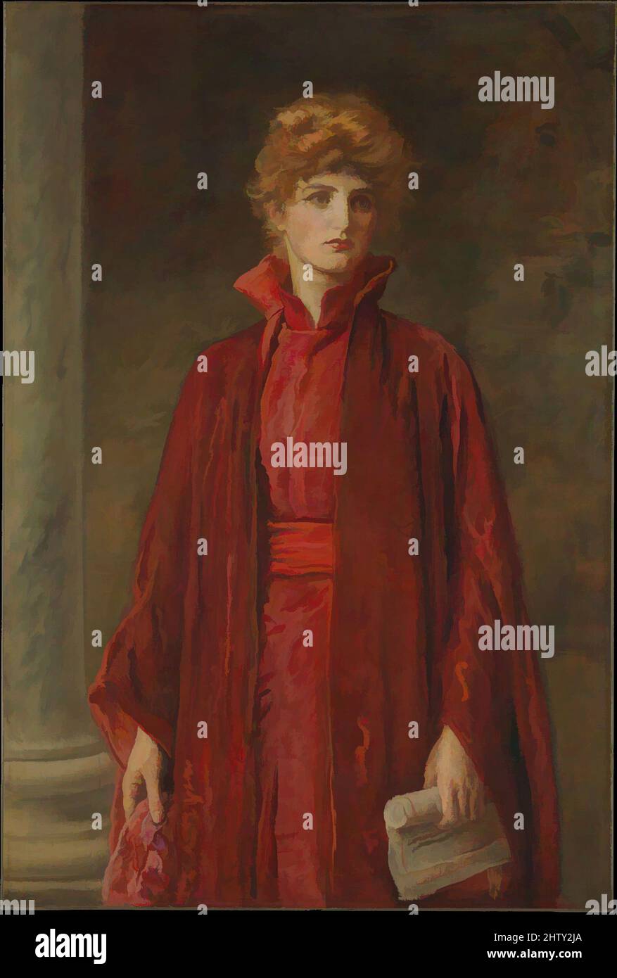 Art inspired by Portia, 1886, Oil on canvas, 49 1/4 x 33 in. (125.1 x 83.8 cm), Paintings, Sir John Everett Millais (British, Southampton 1829–1896 London), Millais is best known as one of the artists who founded the Pre-Raphaelite Brotherhood in 1848. As a result of what have been, Classic works modernized by Artotop with a splash of modernity. Shapes, color and value, eye-catching visual impact on art. Emotions through freedom of artworks in a contemporary way. A timeless message pursuing a wildly creative new direction. Artists turning to the digital medium and creating the Artotop NFT Stock Photo