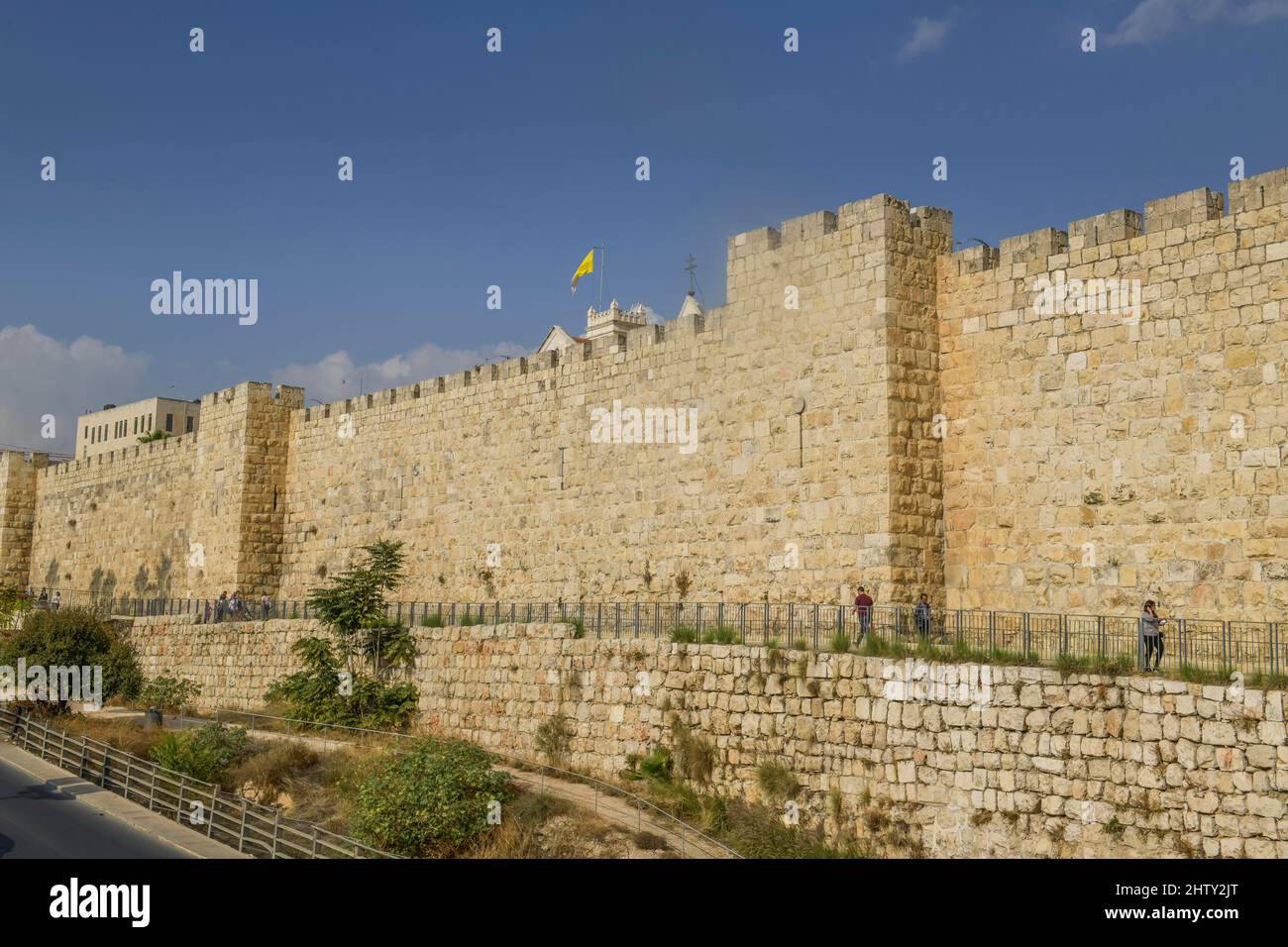 City Wall At The Jaffator, Jerusalem, Israel Stock Photo - Alamy