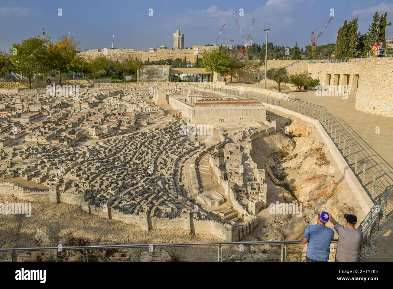 Model of Jerusalem at the time of the Second Temple, Israel Museum, Jerusalem, Israel Stock Photo