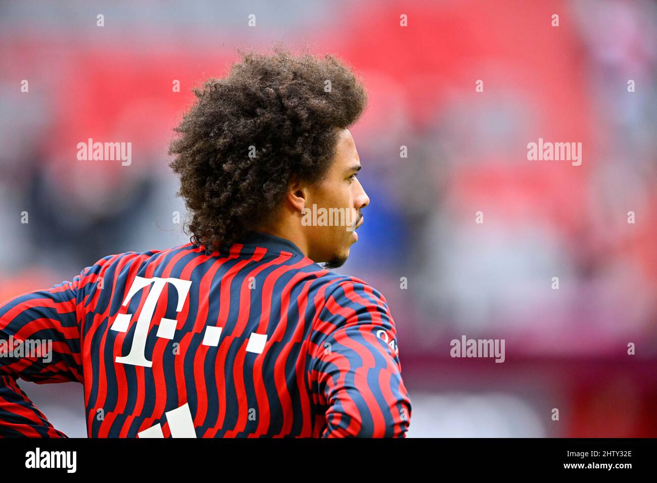 Leroy Sane FC Bayern Munich FCB, Allianz Arena, Munich, Bavaria, Germany Stock Photo