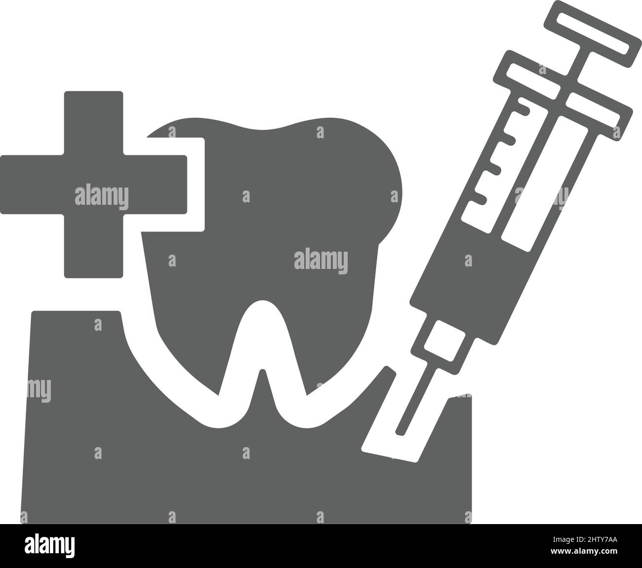 Dental care, tooth injection icon - Well organized and editable Vector design using in commercial purposes, print media, web or any type of design pro Stock Vector