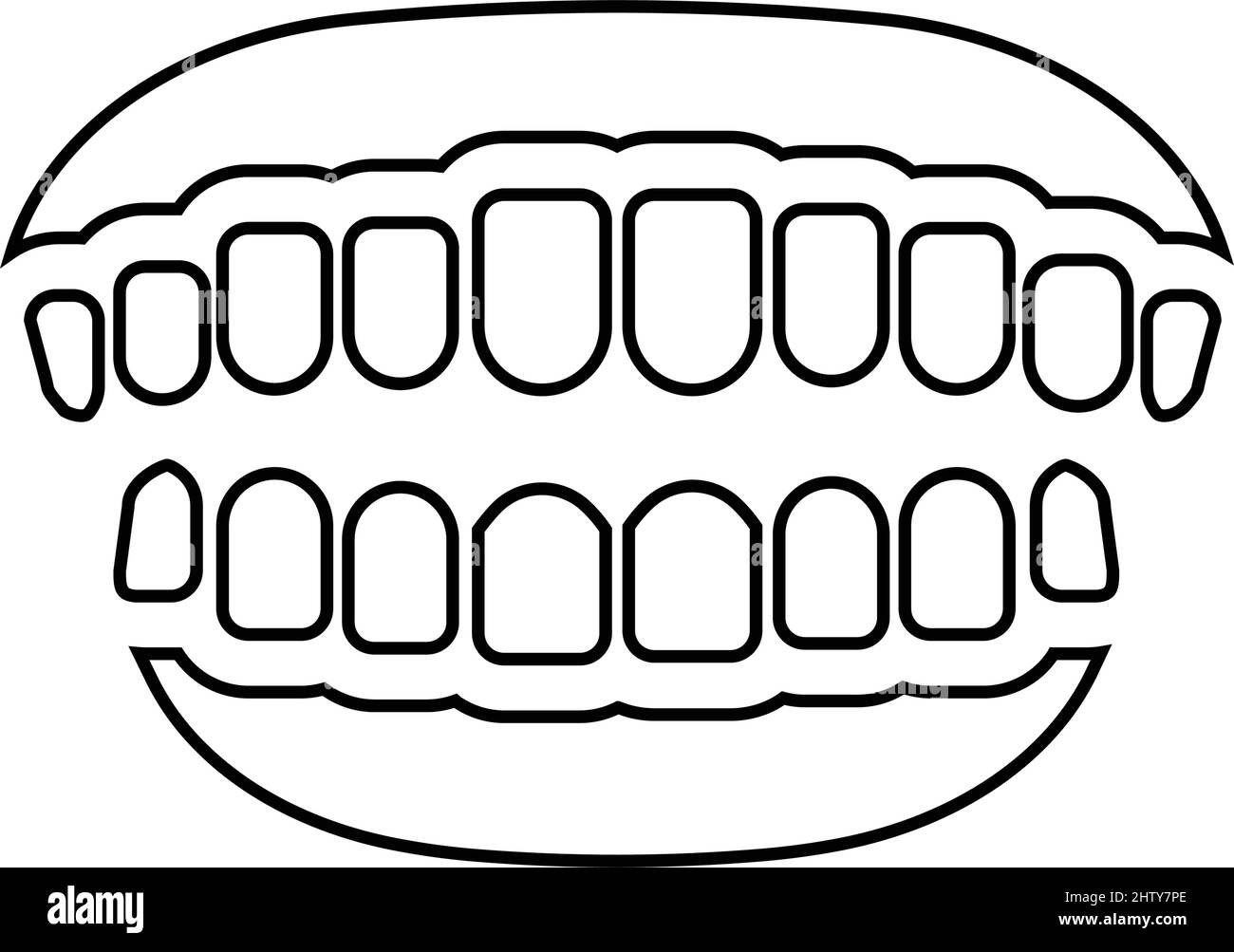 Aligned tooth icon- Perfect use for print media, web, stock images ...